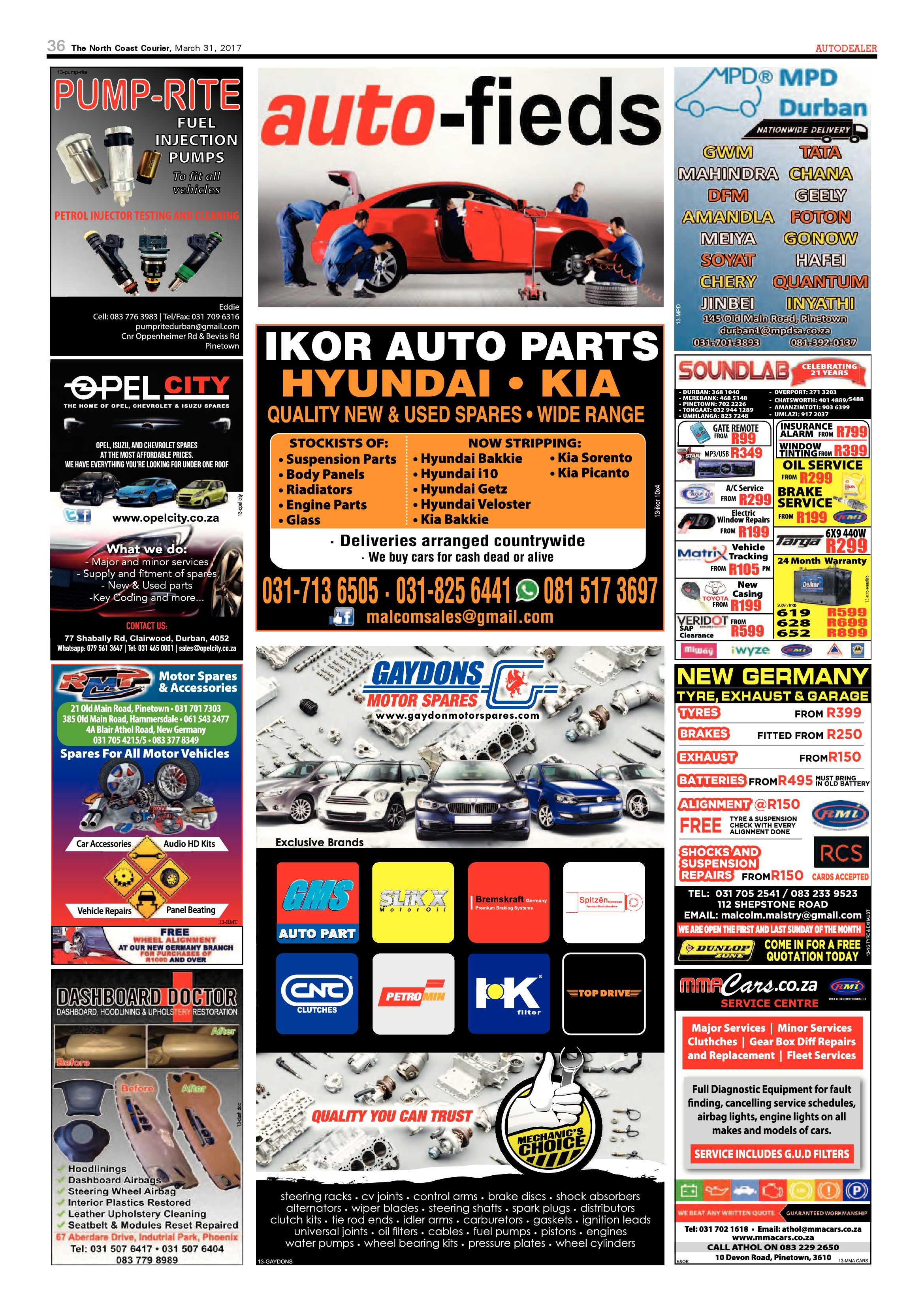 The North Coast Courier – 31 March 2017 page 36