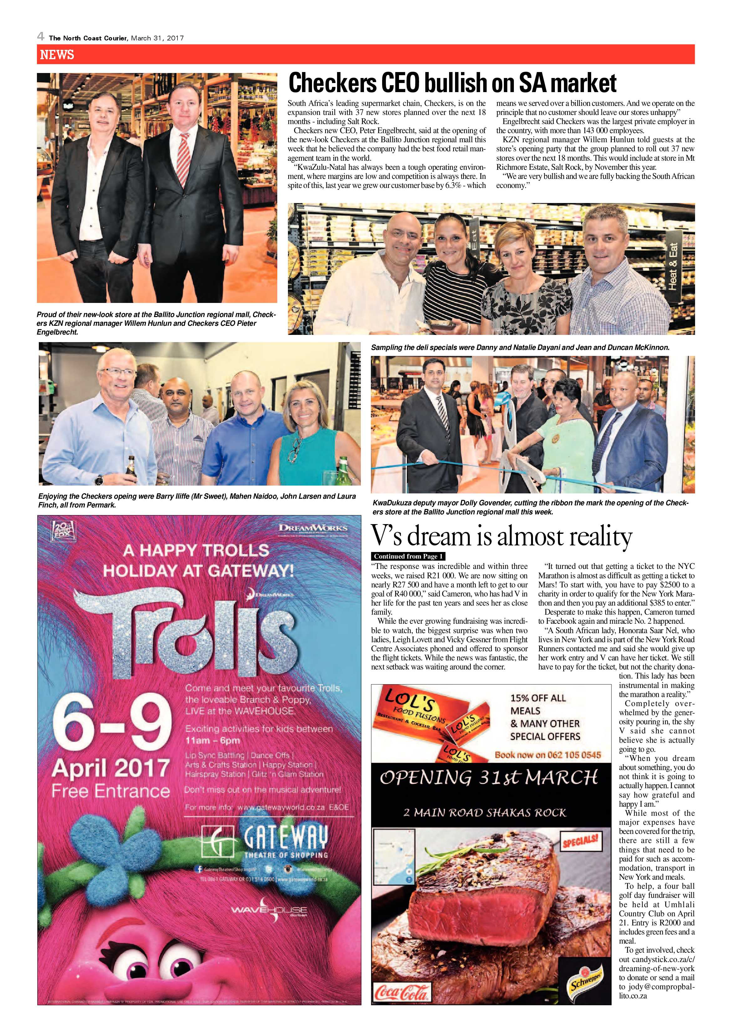 The North Coast Courier – 31 March 2017 page 4