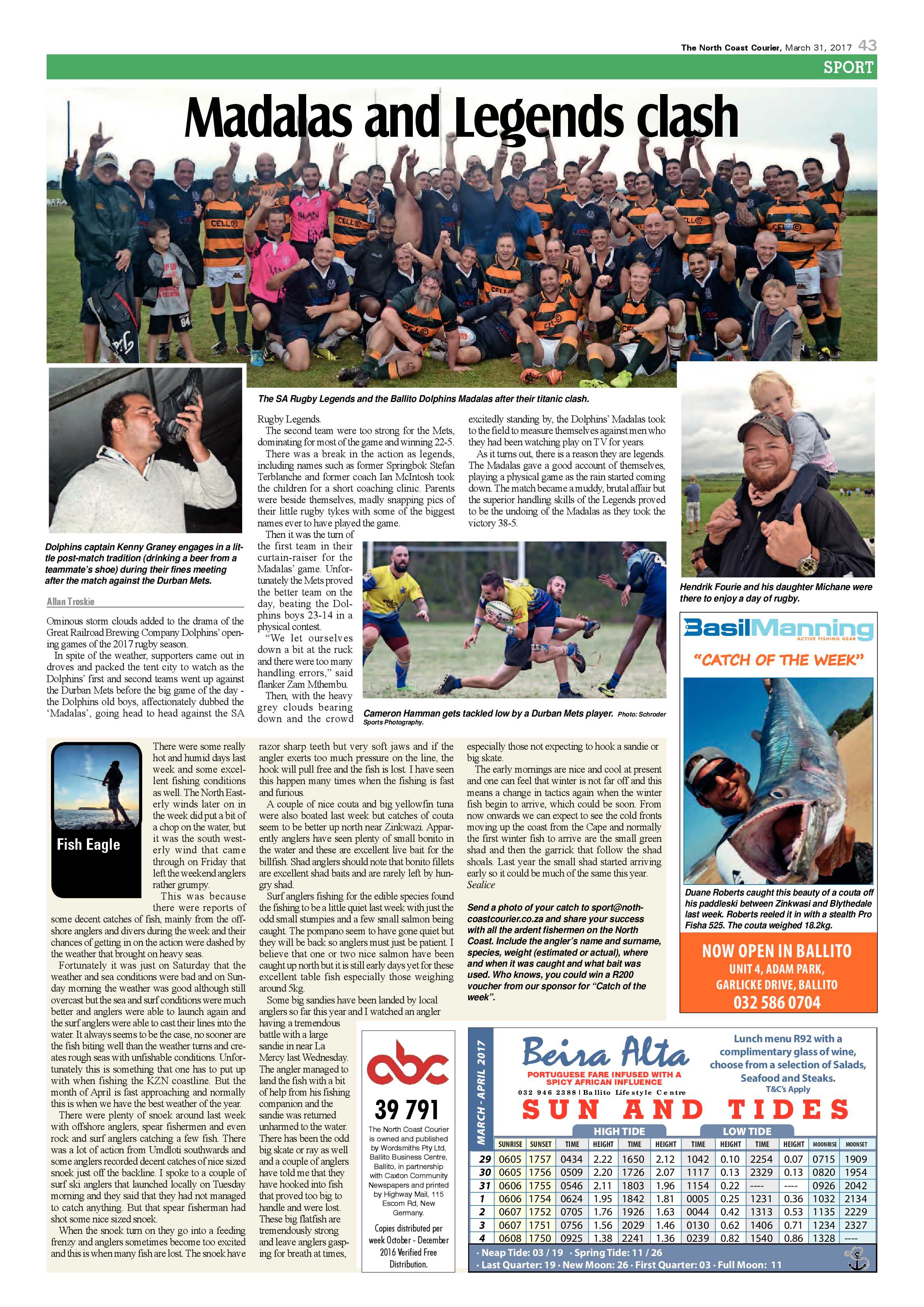 The North Coast Courier – 31 March 2017 page 43