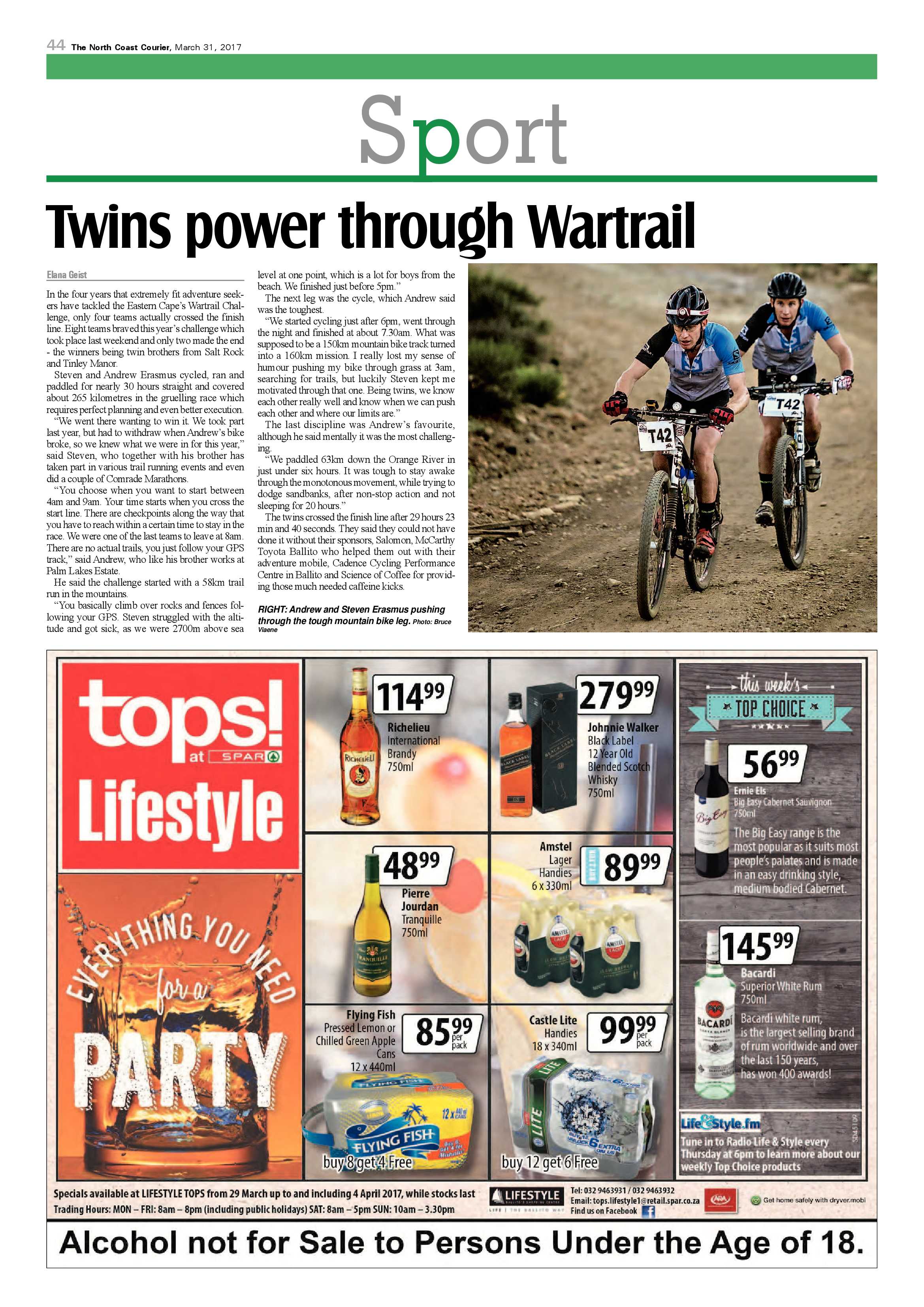 The North Coast Courier – 31 March 2017 page 44