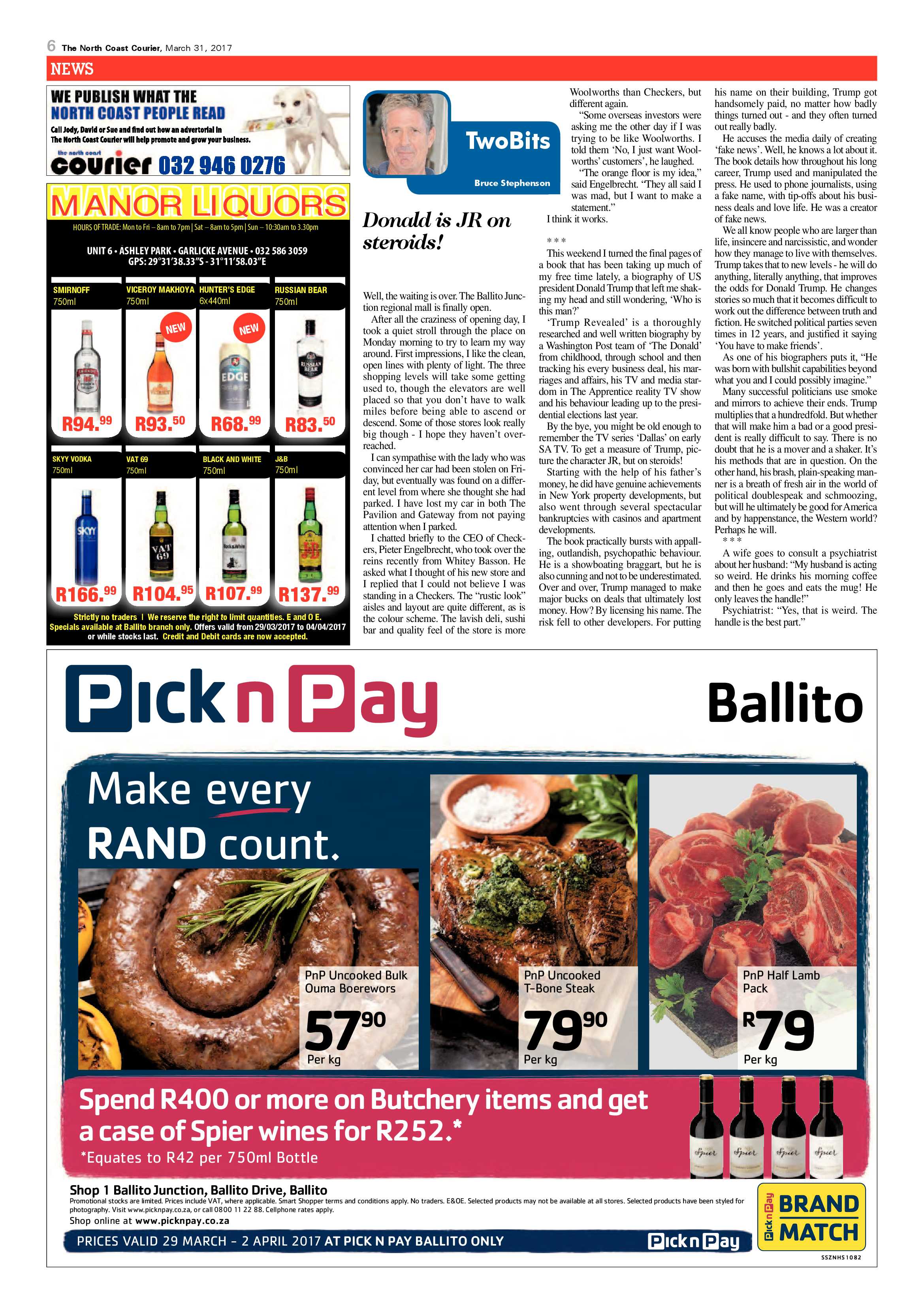 The North Coast Courier – 31 March 2017 page 6