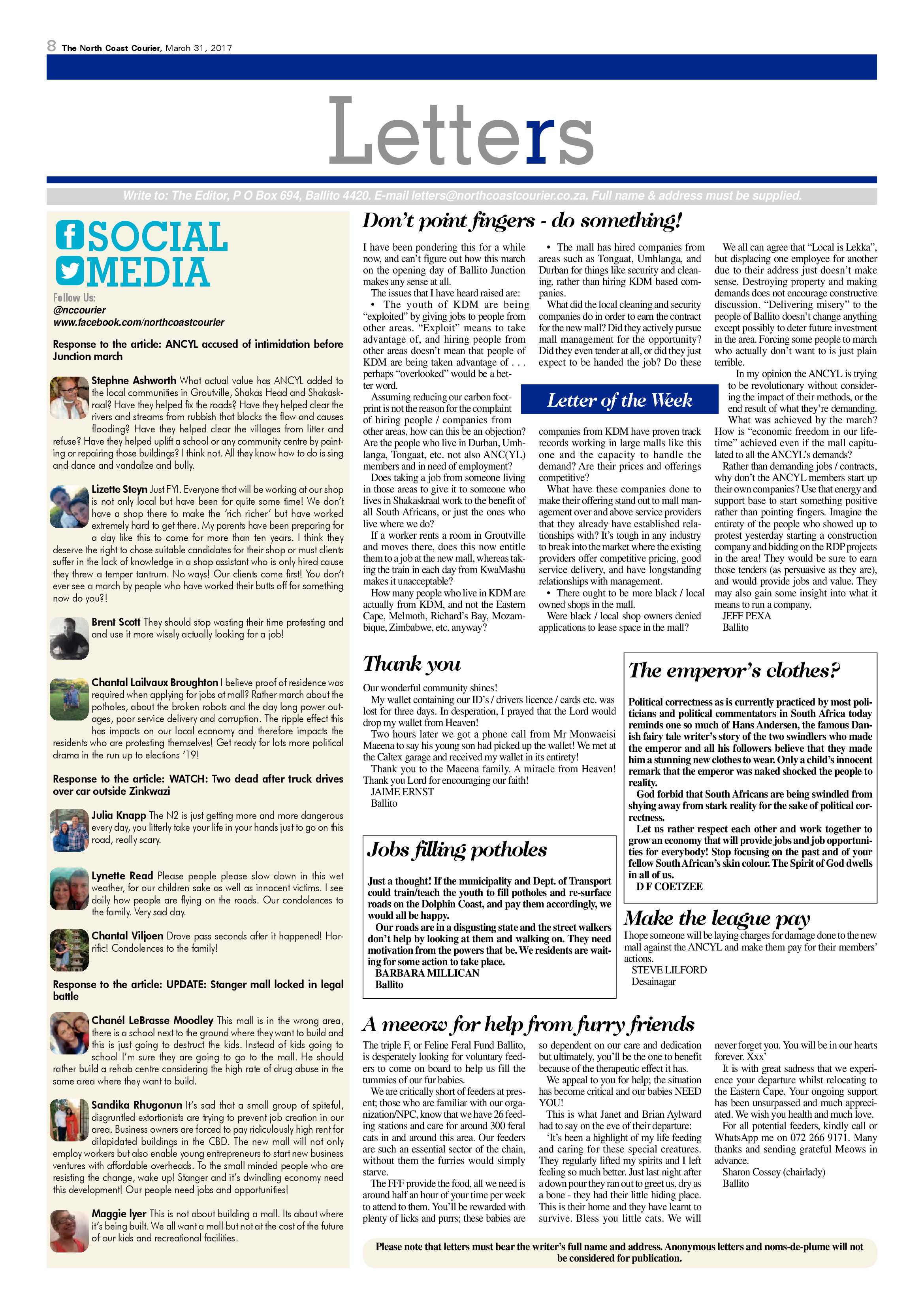 The North Coast Courier – 31 March 2017 page 8