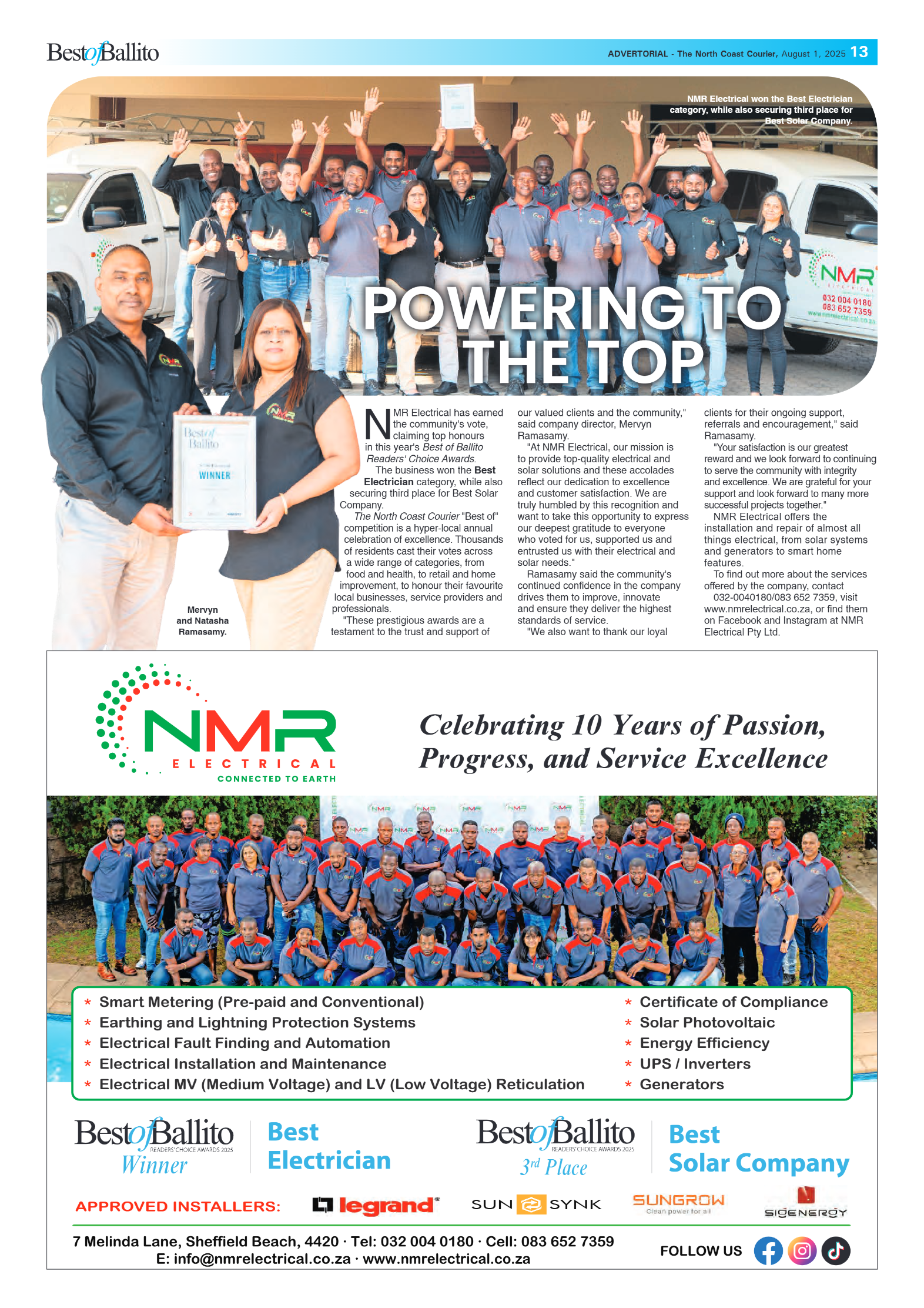 The North Coast Courier – 01 August 2025 page 13