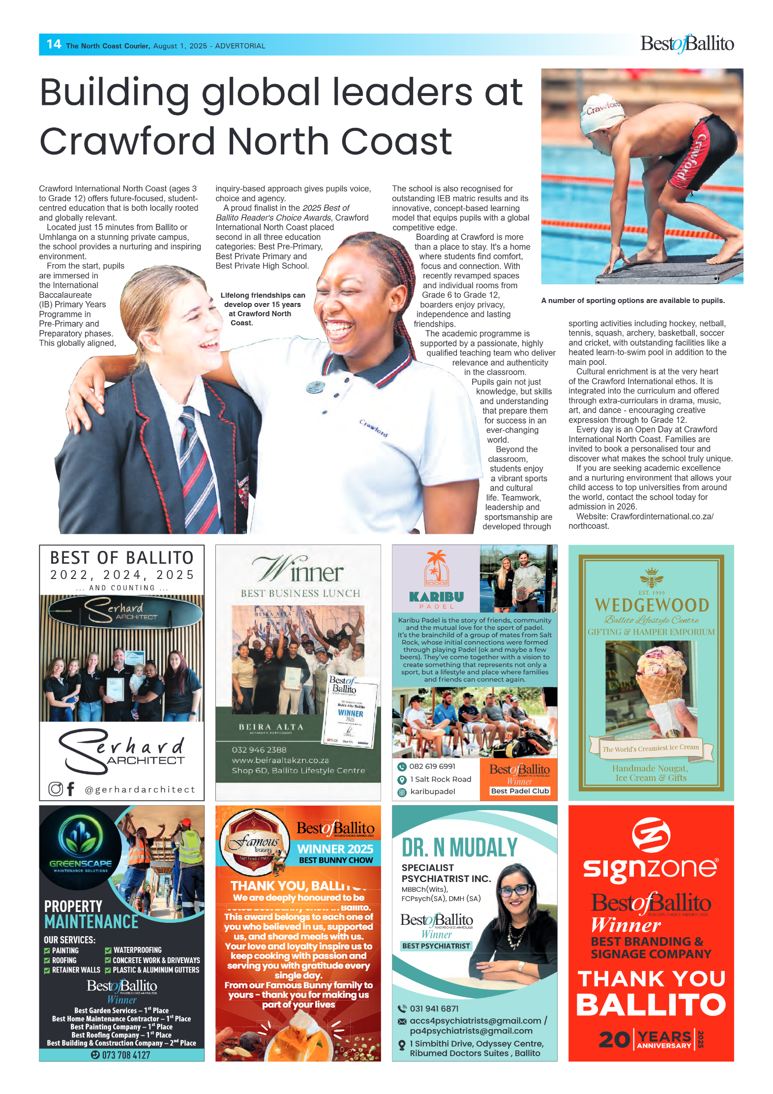 The North Coast Courier – 01 August 2025 page 14