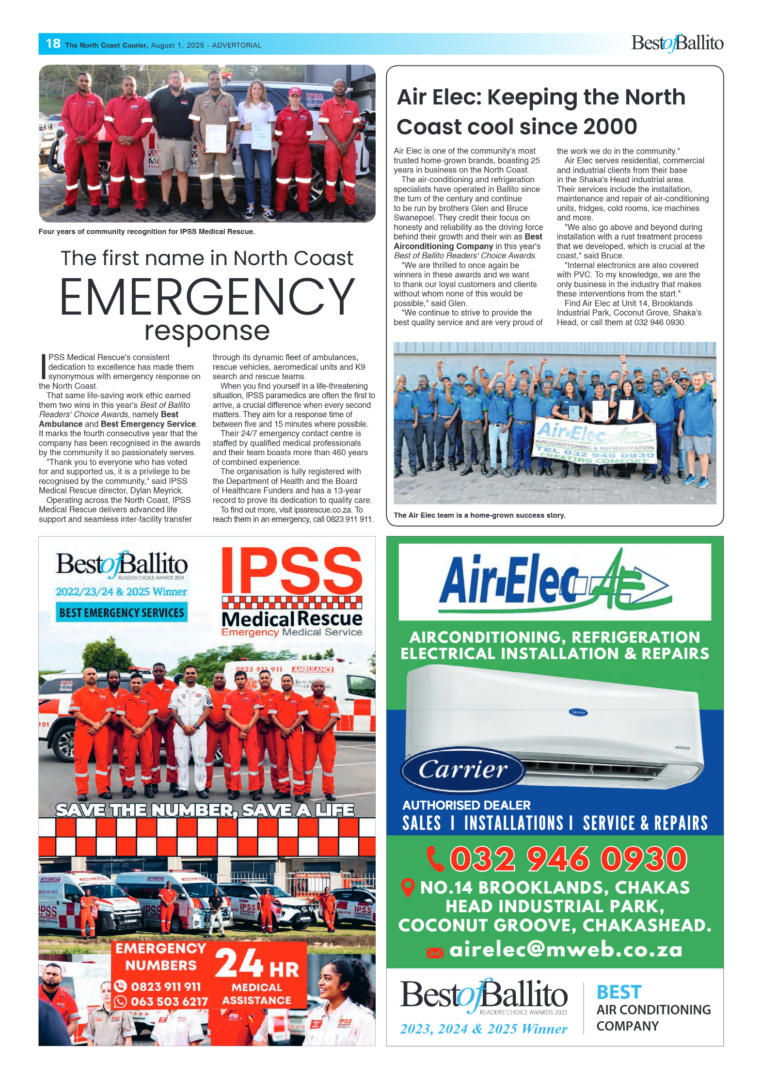 The North Coast Courier – 01 August 2025 page 18