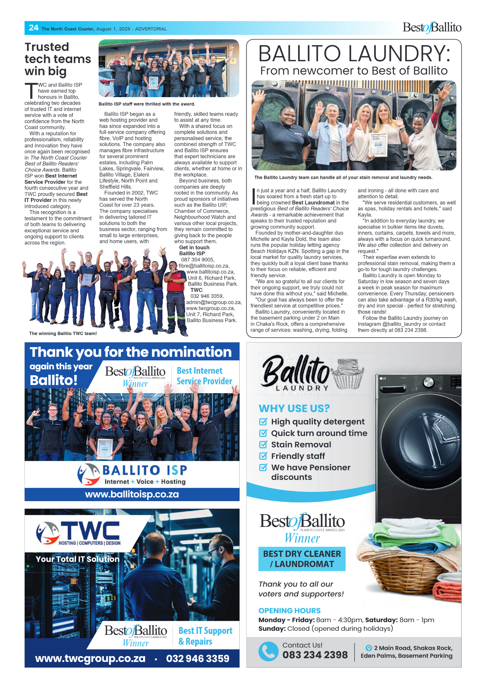 The North Coast Courier – 01 August 2025 page 24