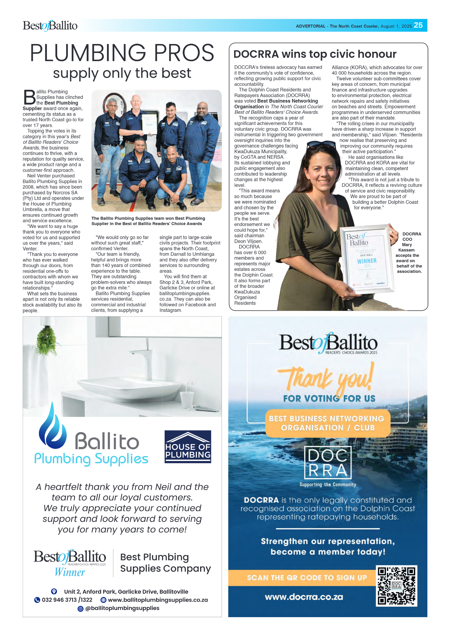 The North Coast Courier – 01 August 2025 page 25