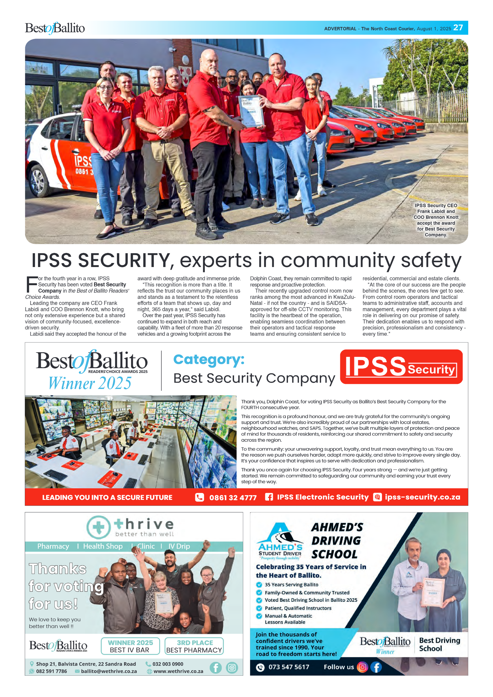 The North Coast Courier – 01 August 2025 page 27