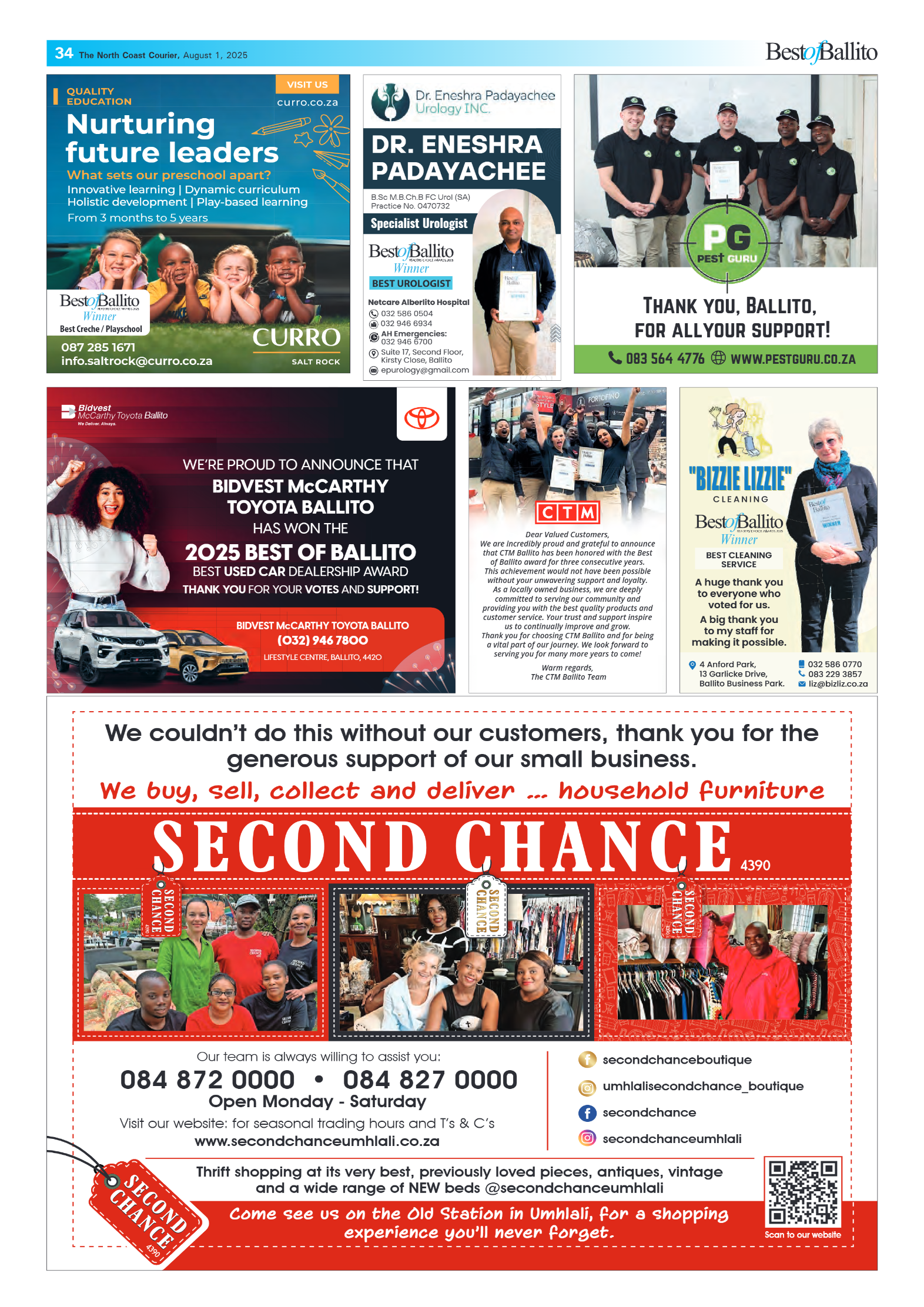 The North Coast Courier – 01 August 2025 page 34