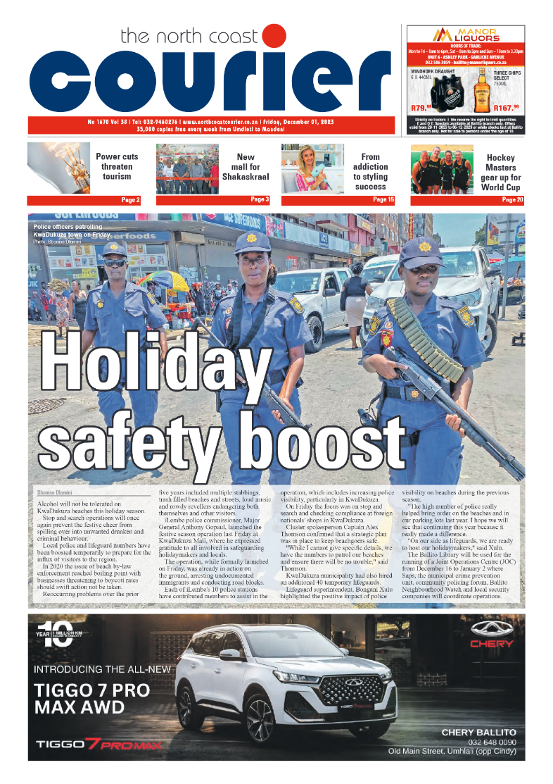 The North Coast Courier 01 December 2023 page 1