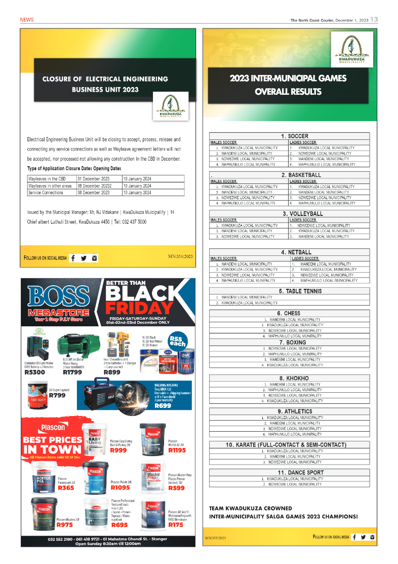 The North Coast Courier 01 December 2023 page 13