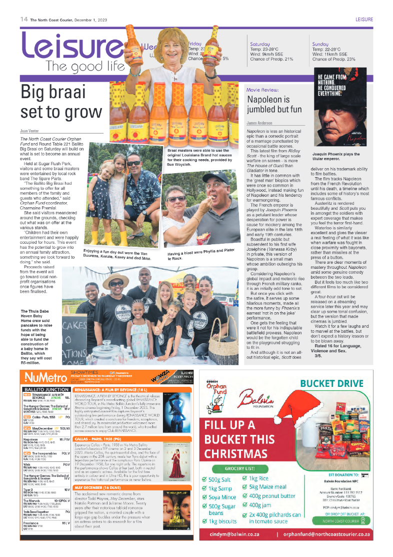 The North Coast Courier 01 December 2023 page 14