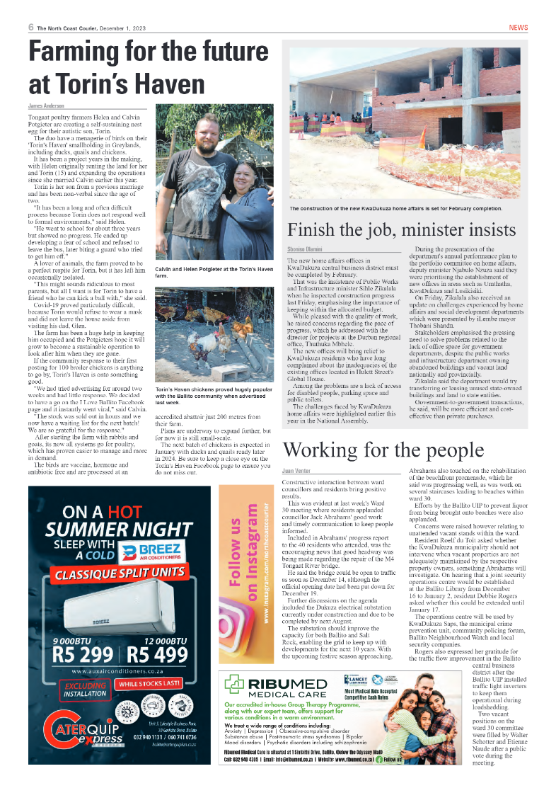 The North Coast Courier 01 December 2023 page 6