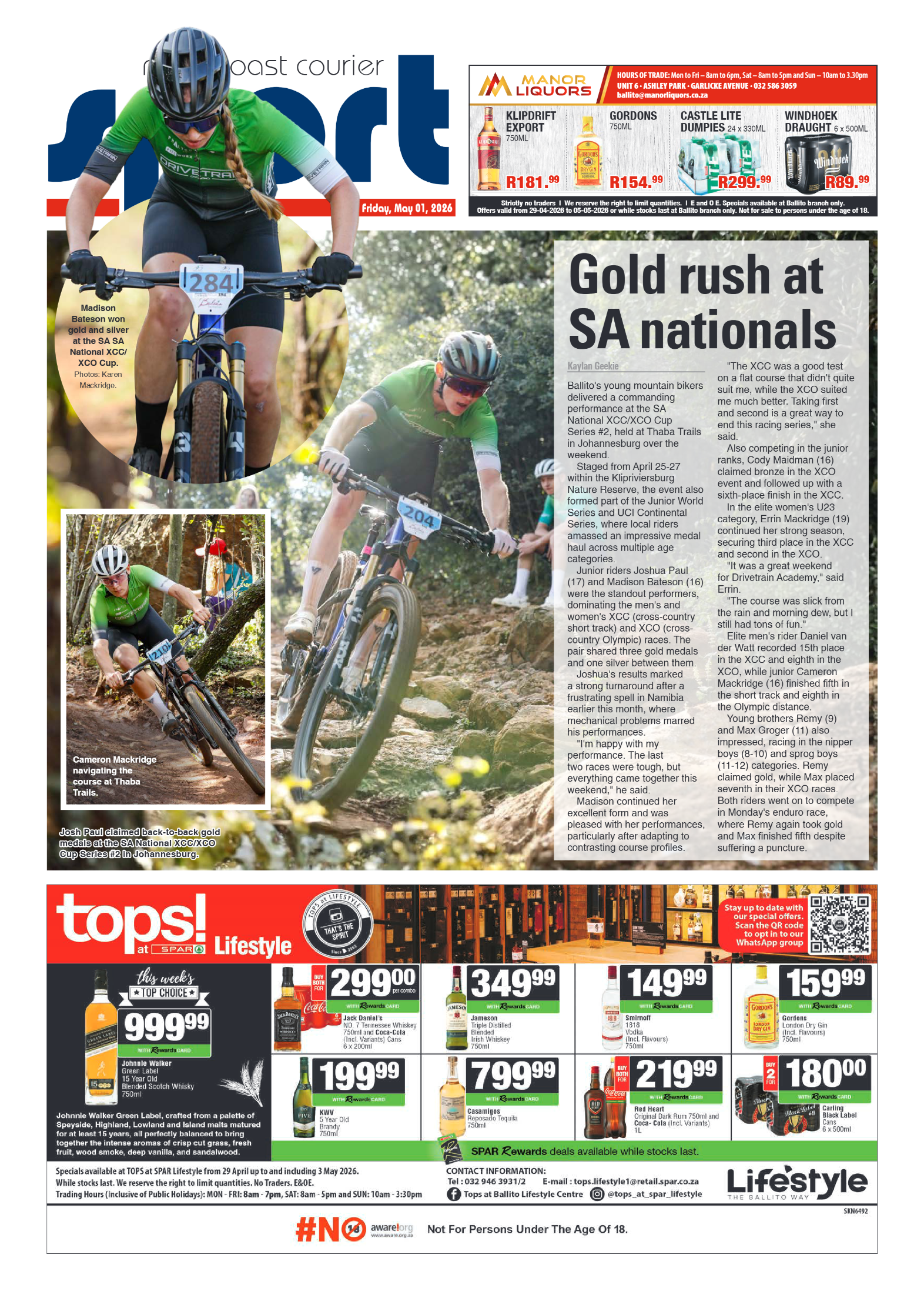 The North Coast Courier – 01 May 2026 page 16