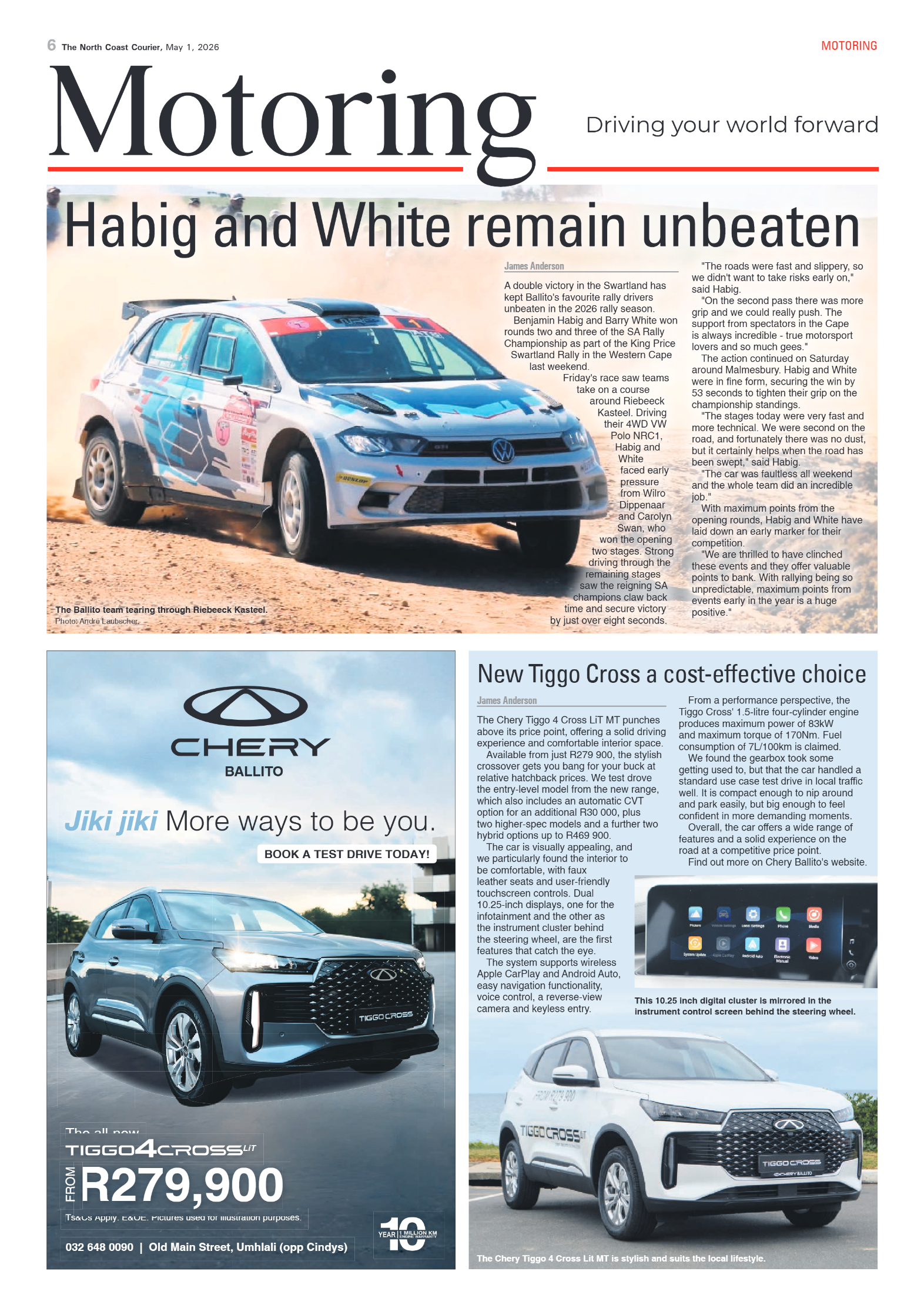 The North Coast Courier – 01 May 2026 page 6