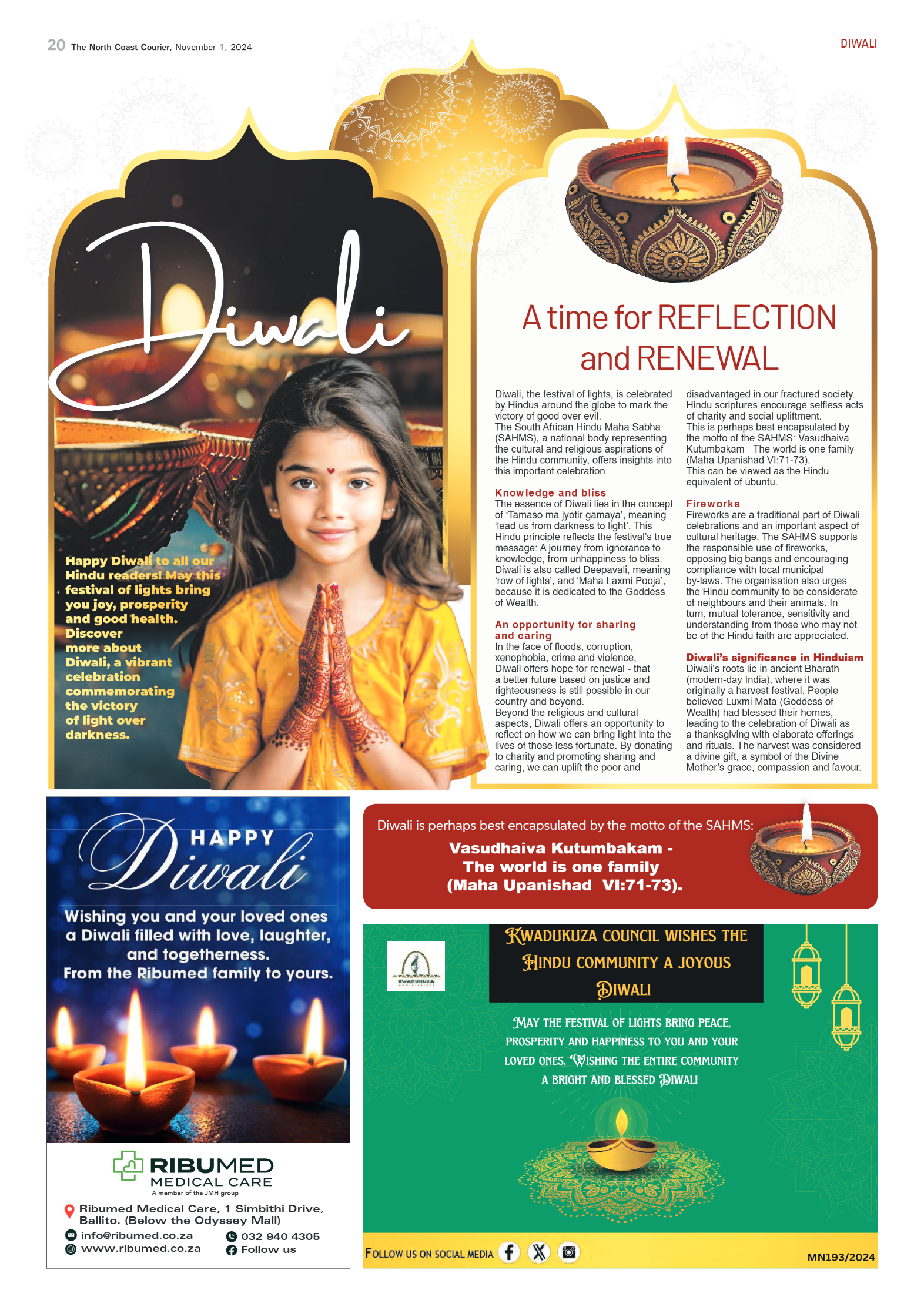 The North Coast Courier – 01 November 2024 page 20