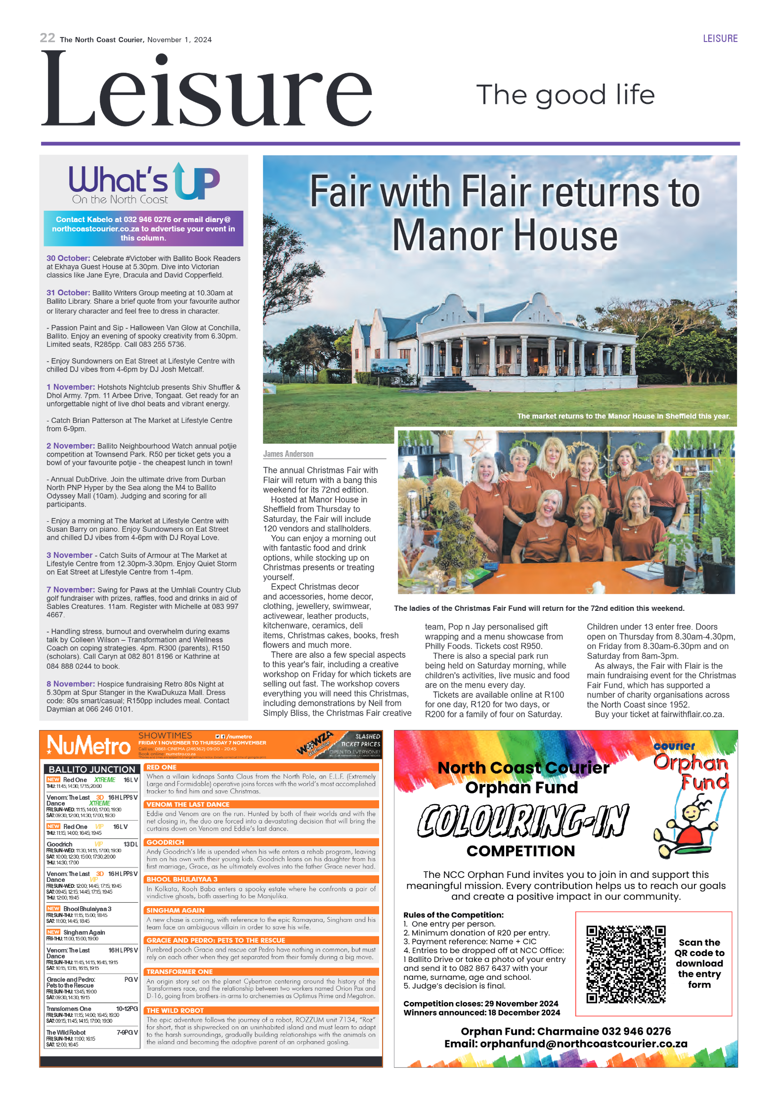 The North Coast Courier – 01 November 2024 page 22