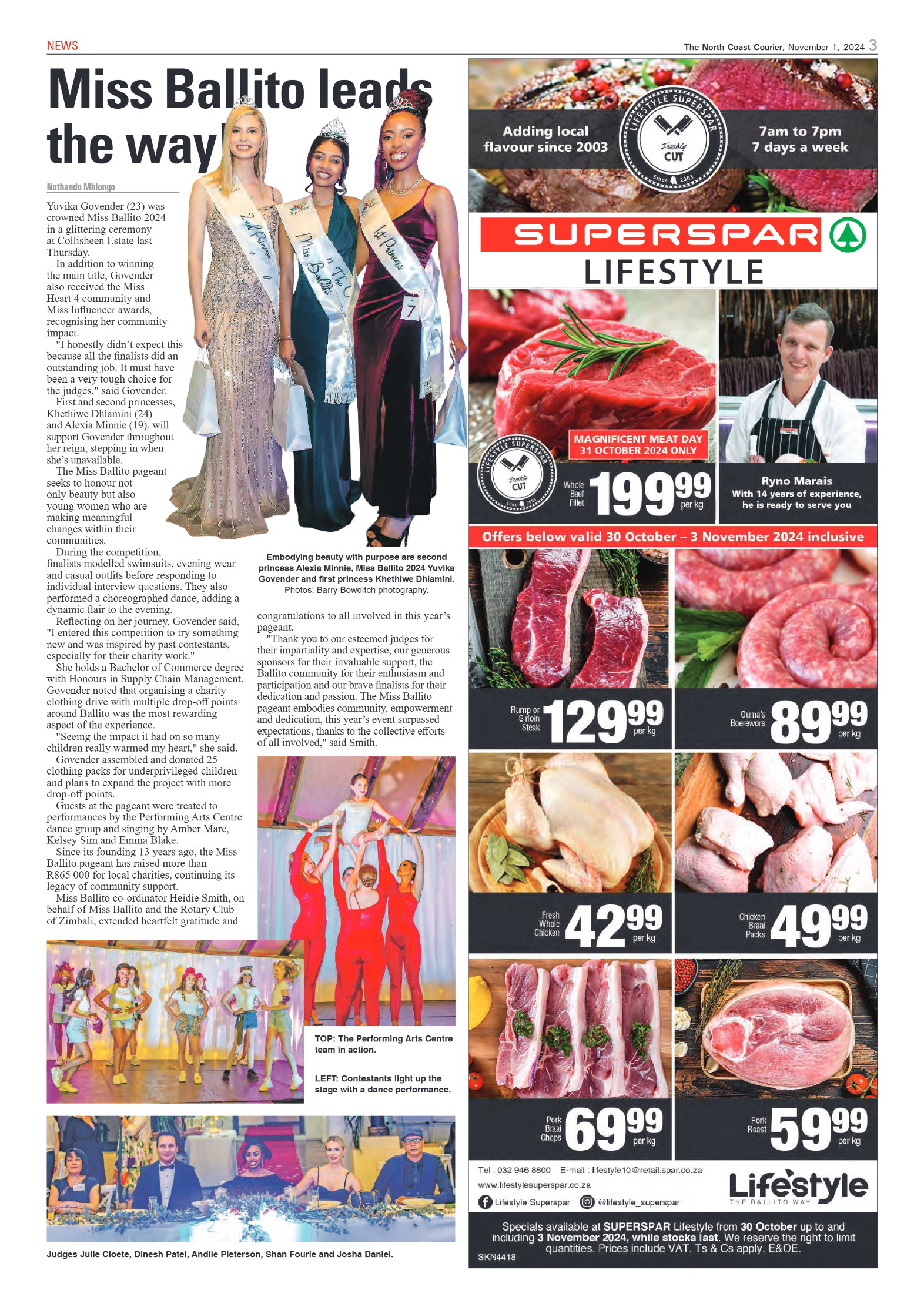 The North Coast Courier – 01 November 2024 page 3