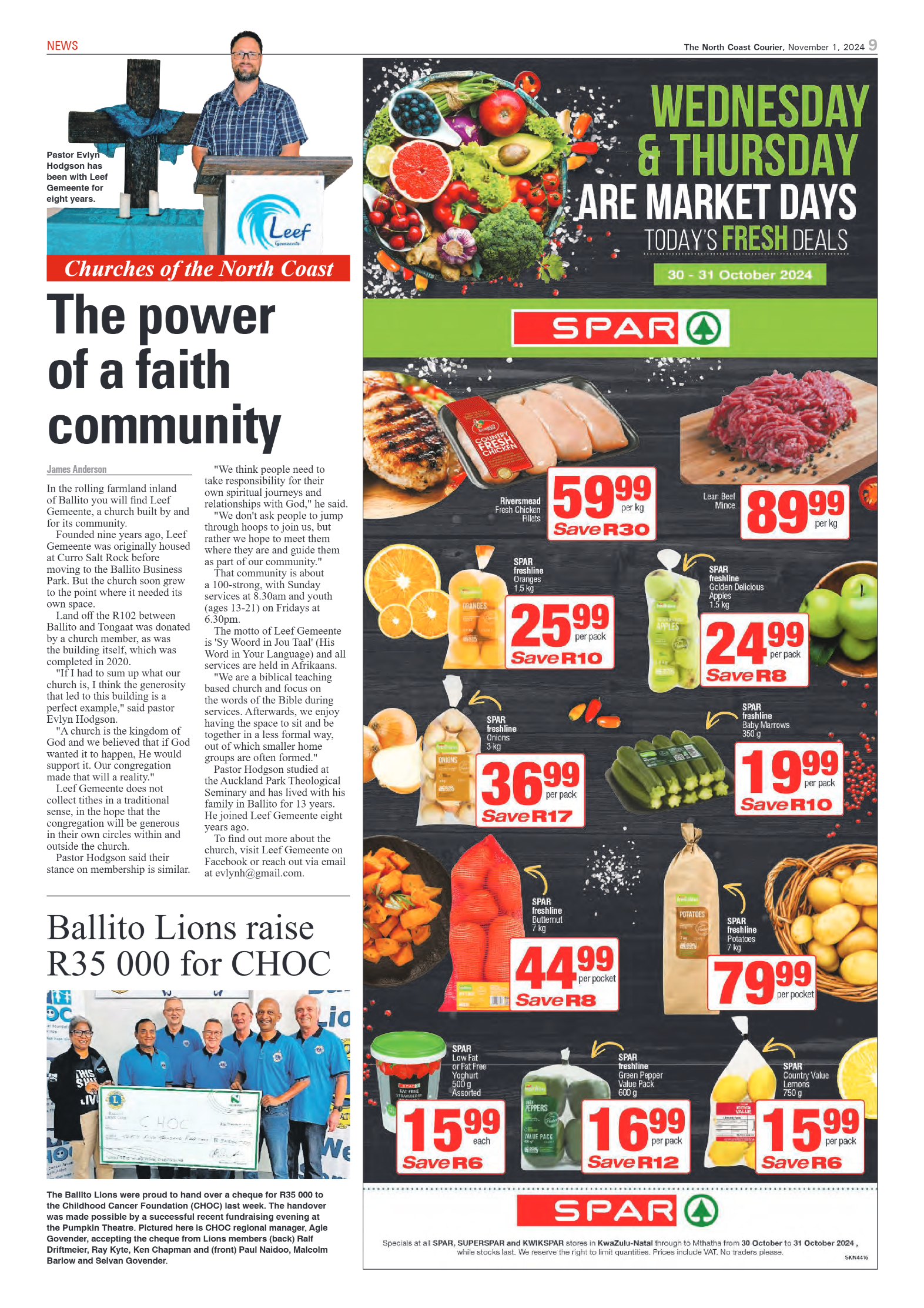 The North Coast Courier – 01 November 2024 page 9