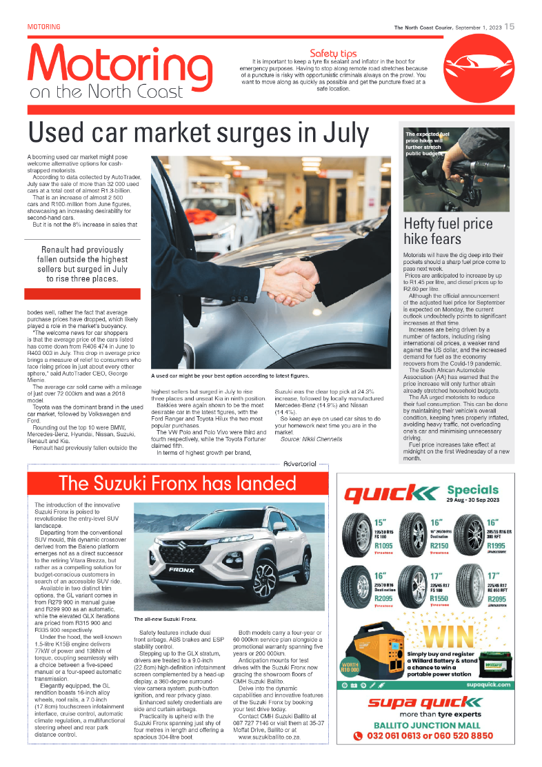 The North Coast Courier 01 September 2023 page 15