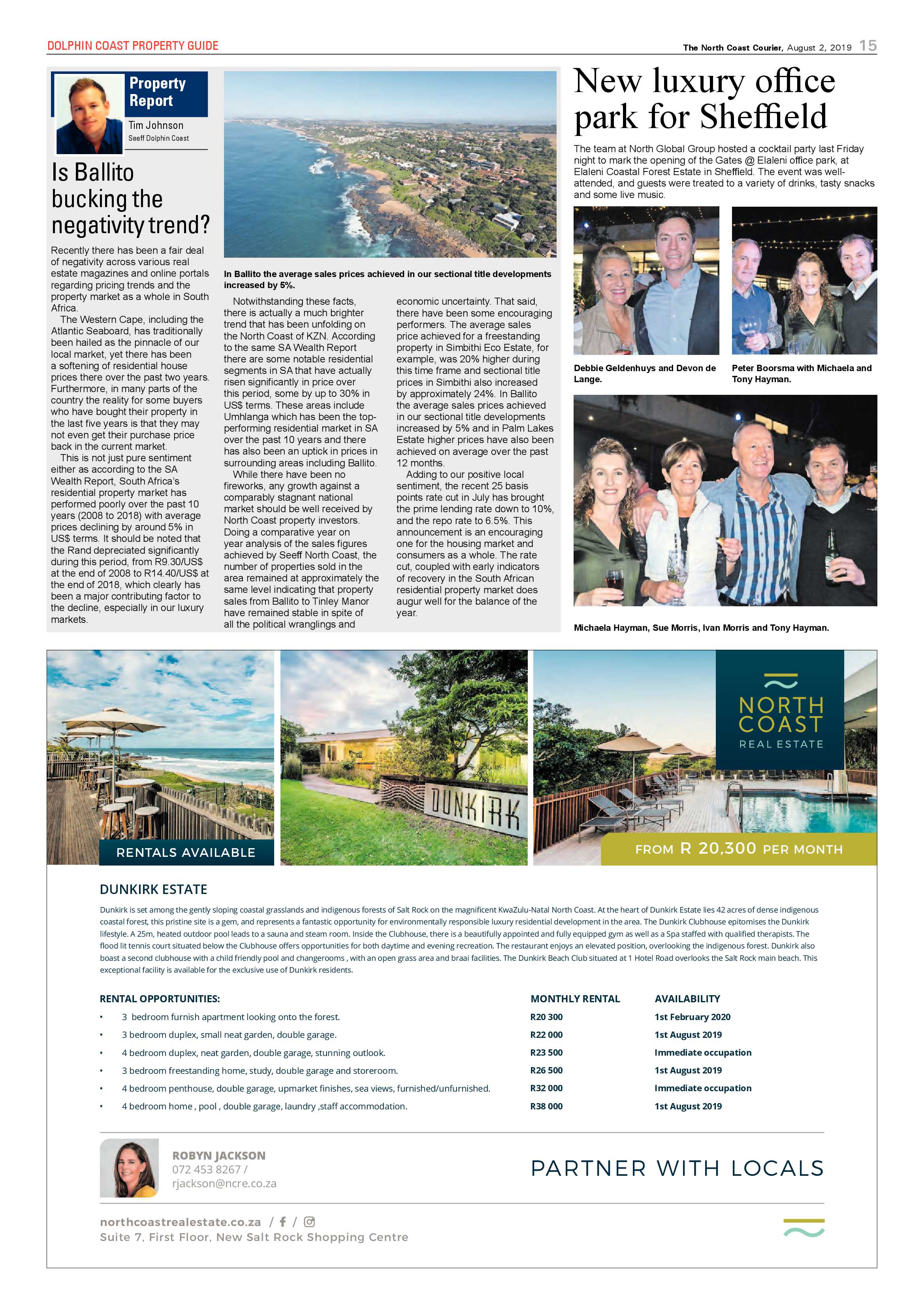 The North Coast Courier 02 August 2019 page 15