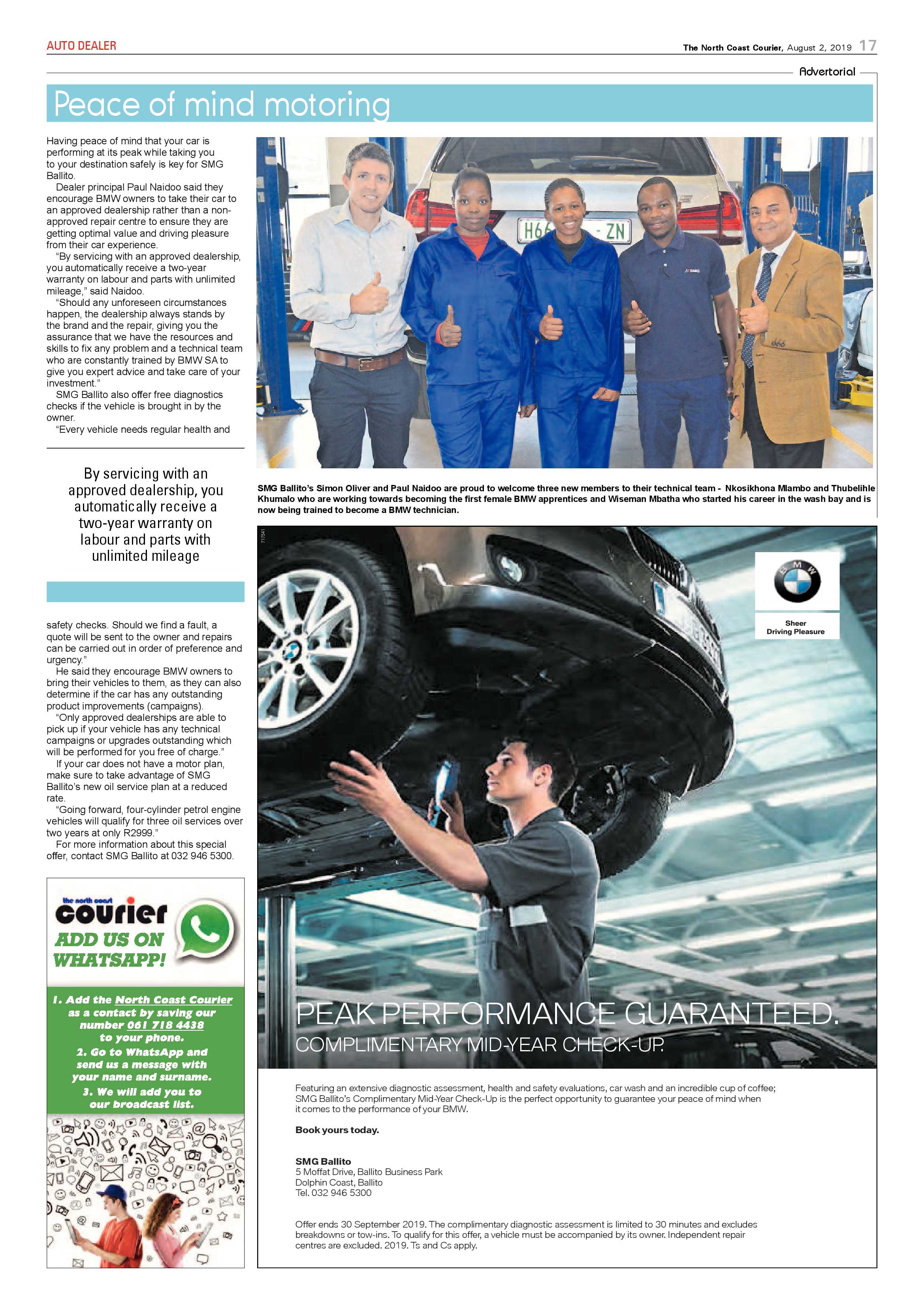The North Coast Courier 02 August 2019 page 17