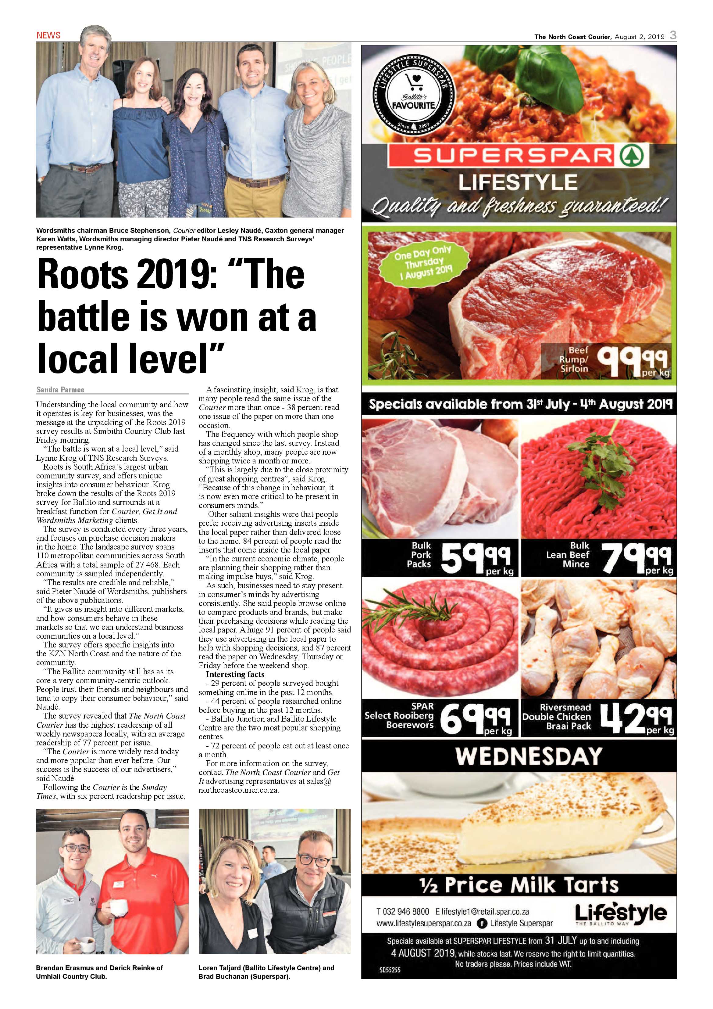 The North Coast Courier 02 August 2019 page 3