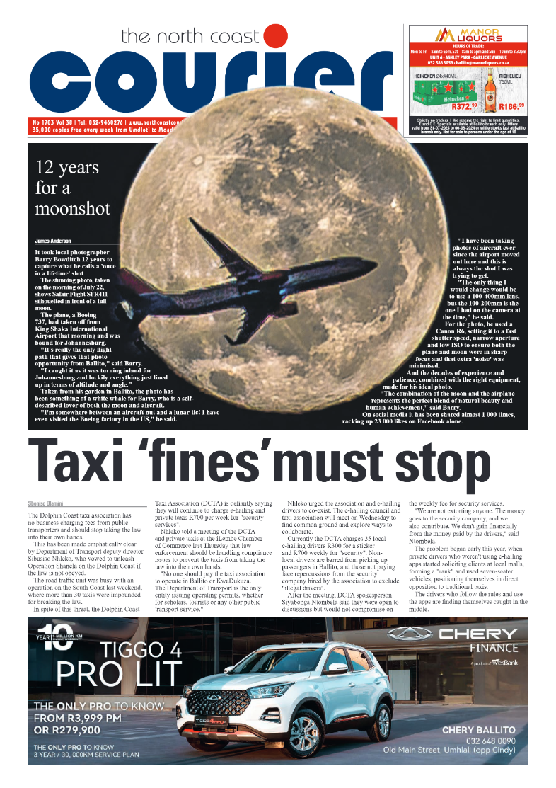 The North Coast Courier – 02 August 2024 page 1