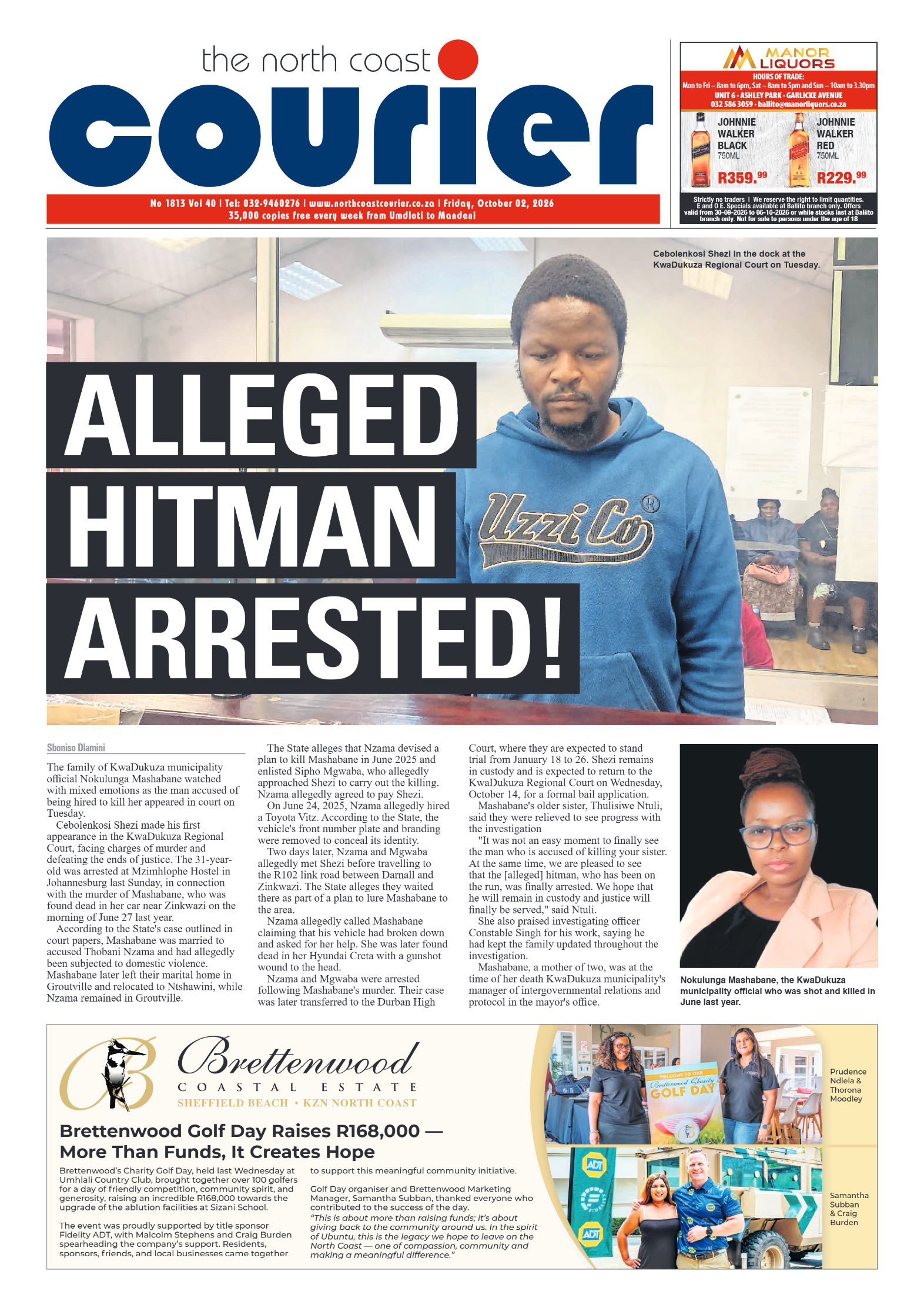 The North Coast Courier – 02 October 2026 page 1