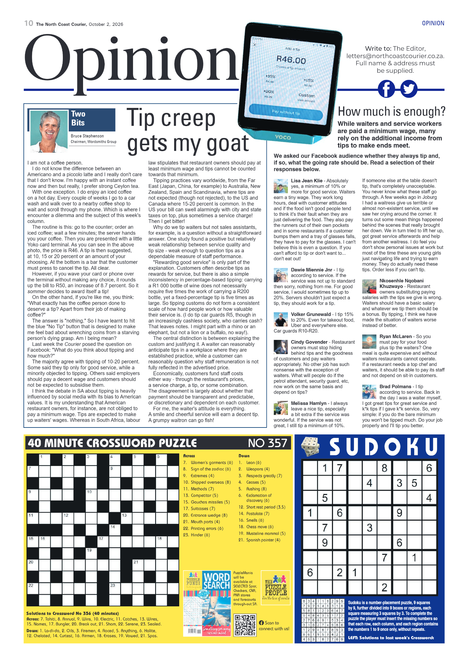 The North Coast Courier – 02 October 2026 page 10