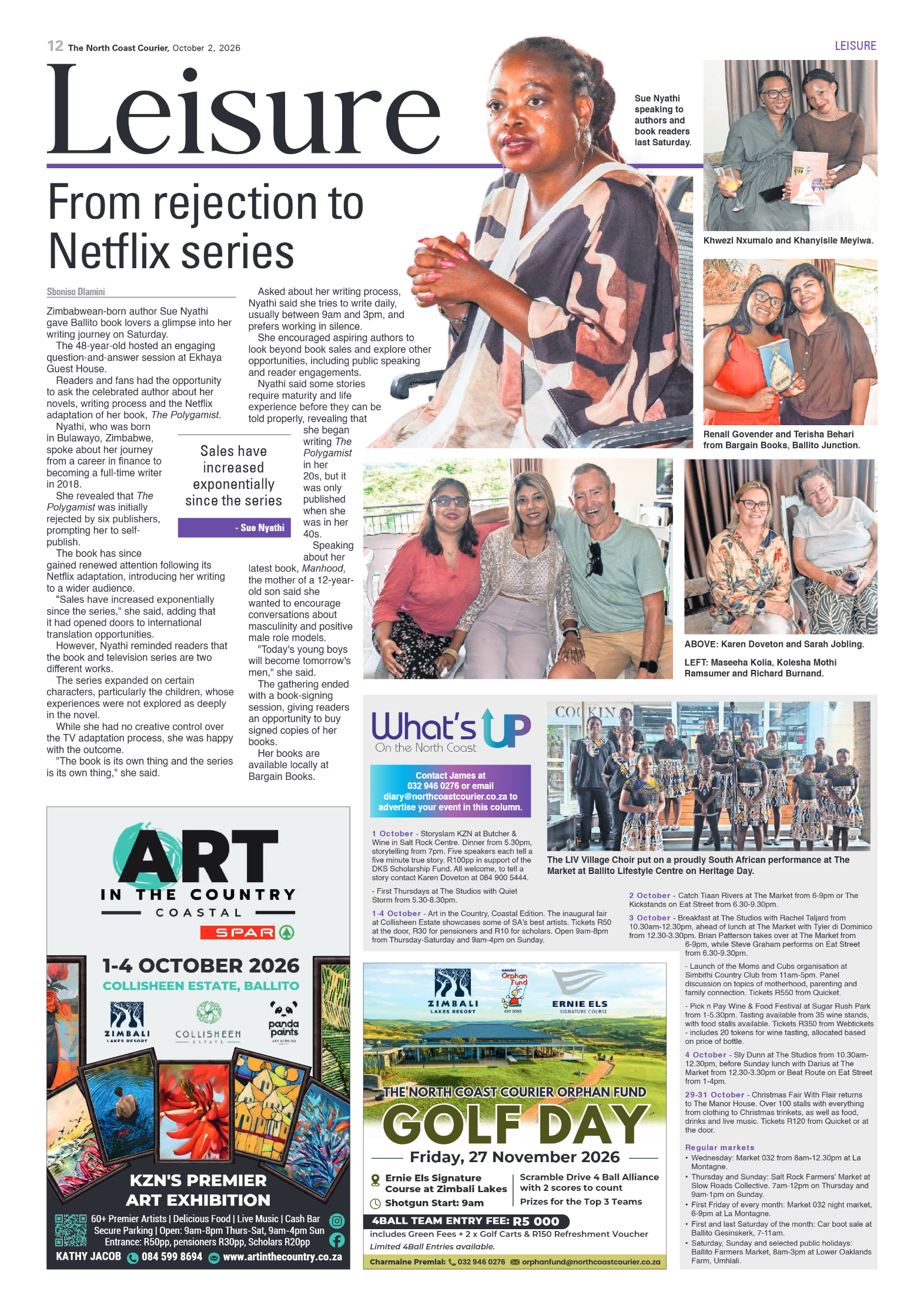 The North Coast Courier – 02 October 2026 page 12