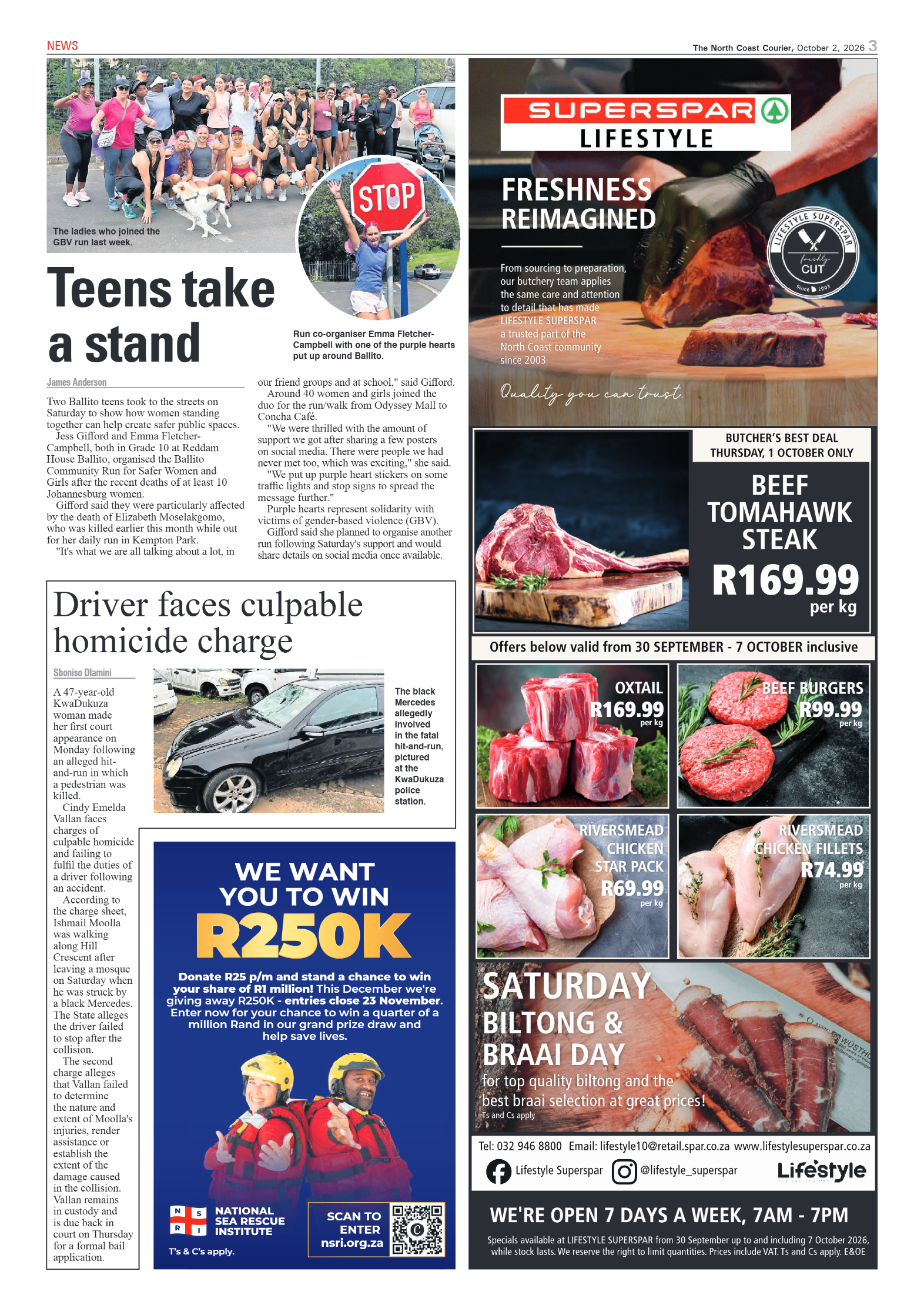 The North Coast Courier – 02 October 2026 page 3