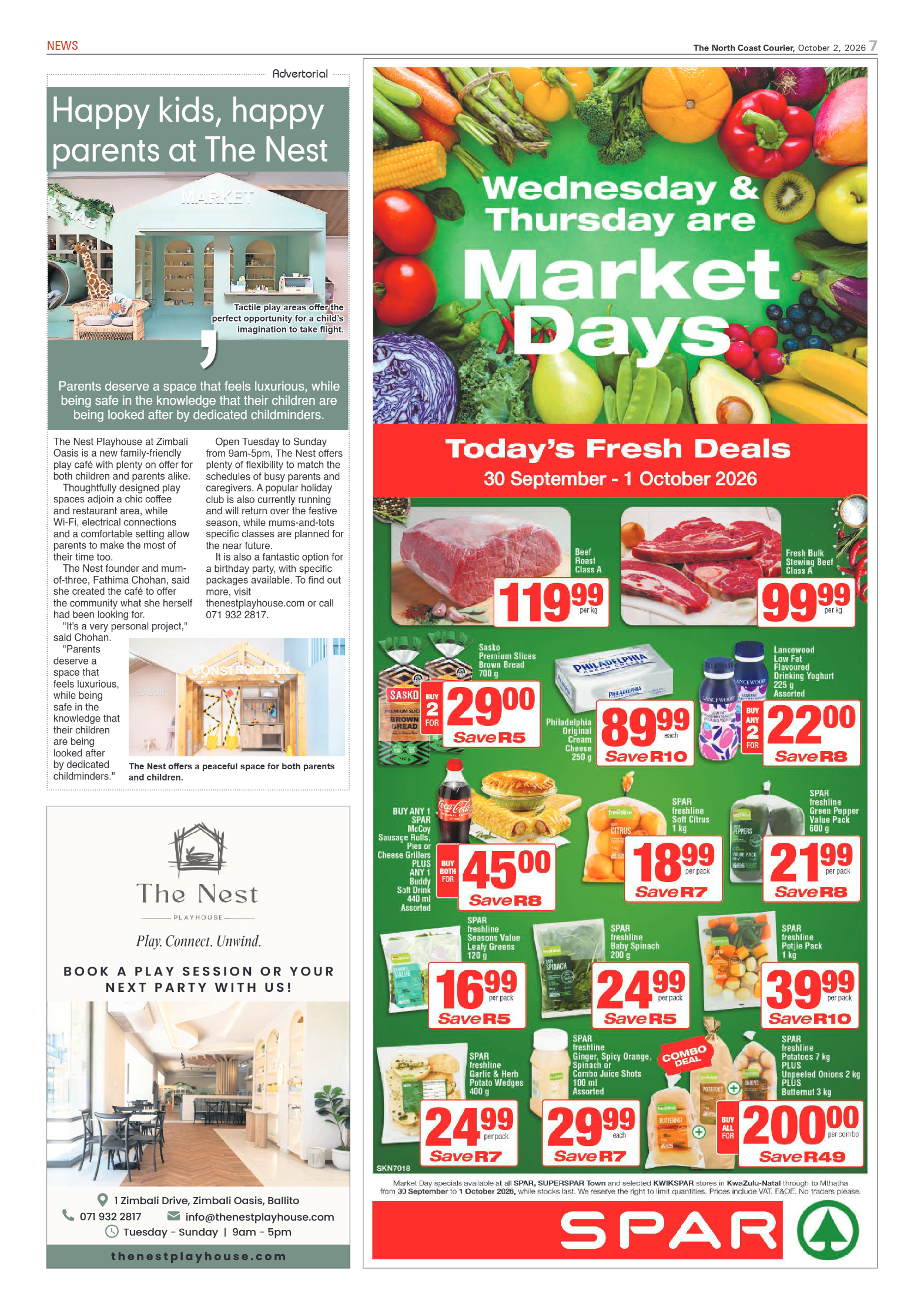 The North Coast Courier – 02 October 2026 page 7
