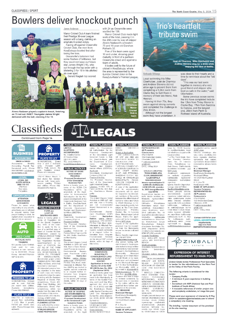 The North Coast Courier 03 May 2024 page 15
