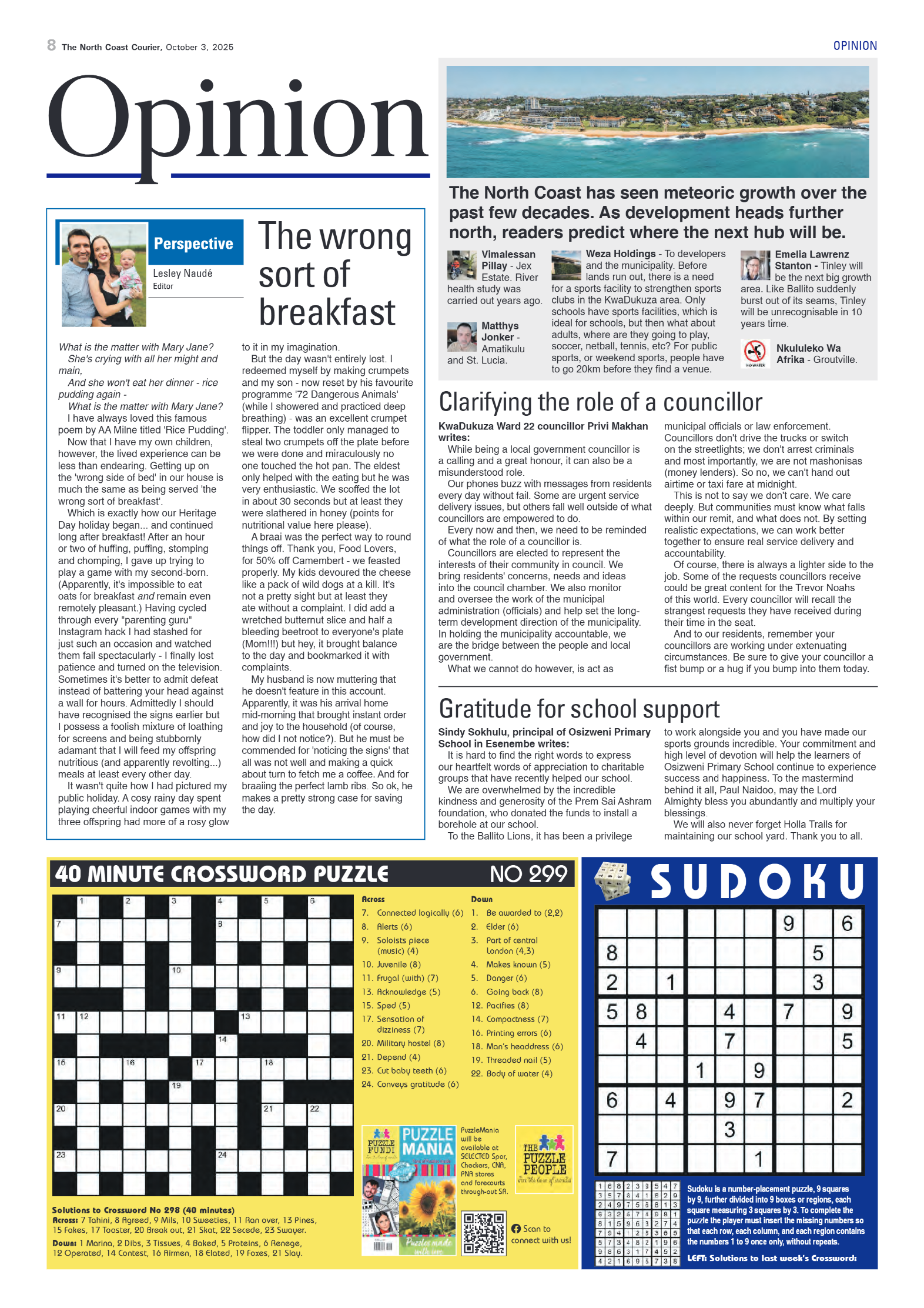 The North Coast Courier – 03 October 2025 page 8