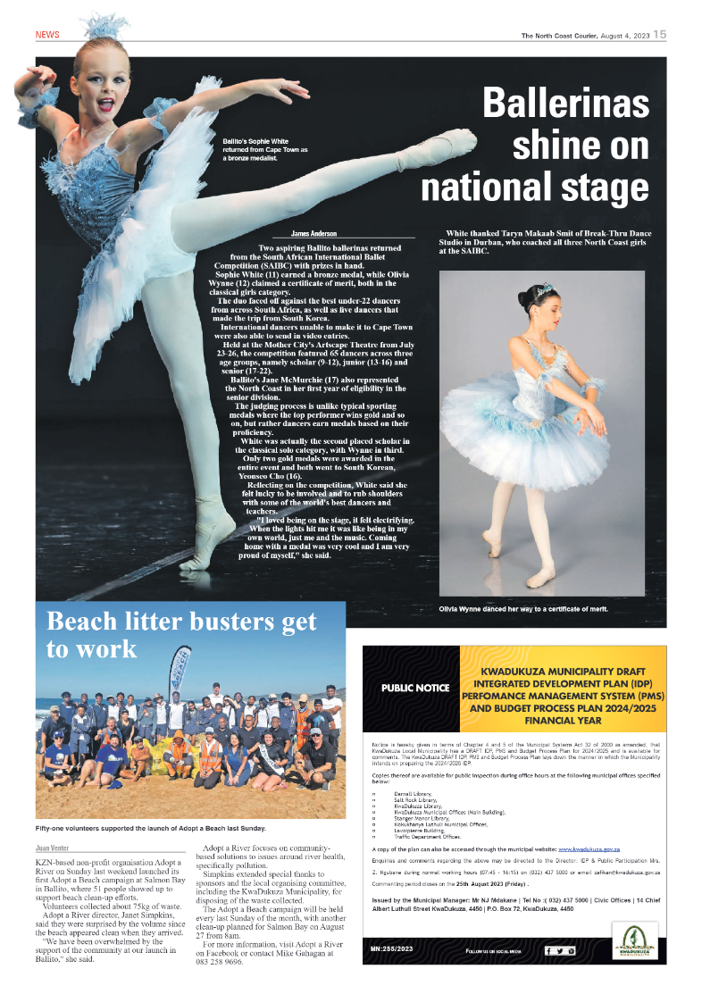 The North Coast Courier 04 August 2023 page 15