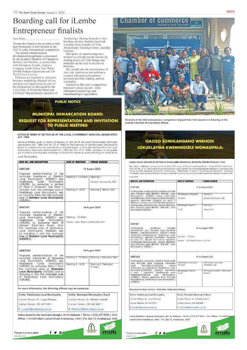 The North Coast Courier 04 August 2023 page 16