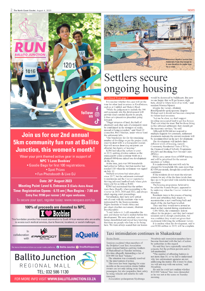 The North Coast Courier 04 August 2023 page 2