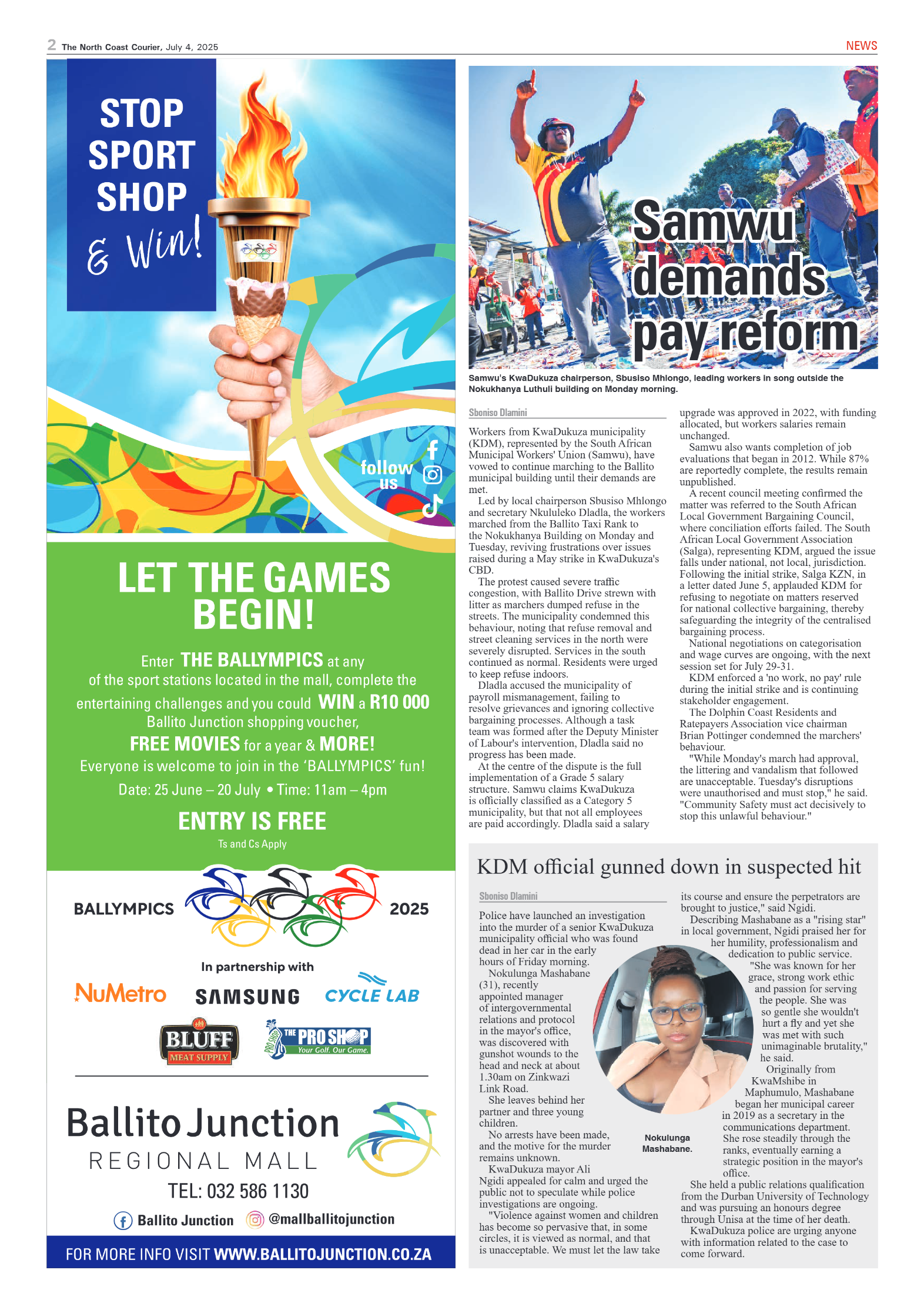 The North Coast Courier – 04 July 2025 page 2