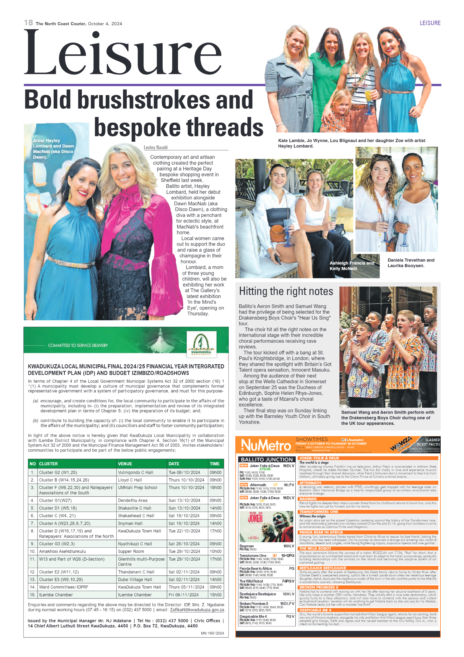 The North Coast Courier – 04 October 2024 page 18