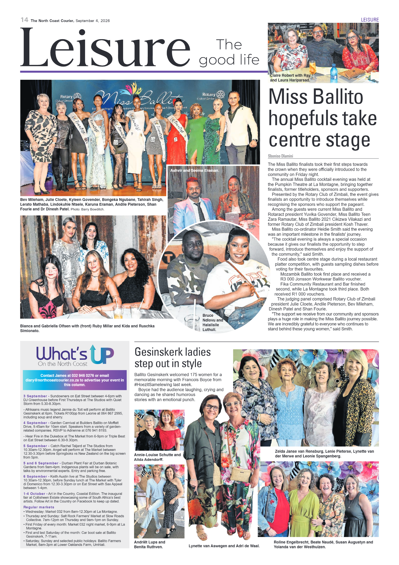The North Coast Courier – 04 September 2026 page 14