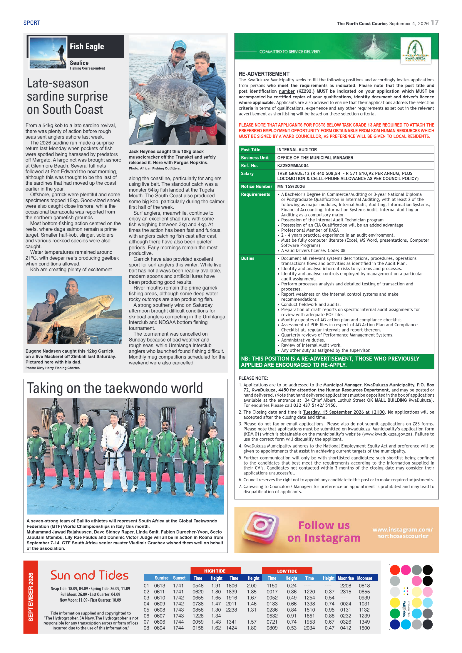The North Coast Courier – 04 September 2026 page 17