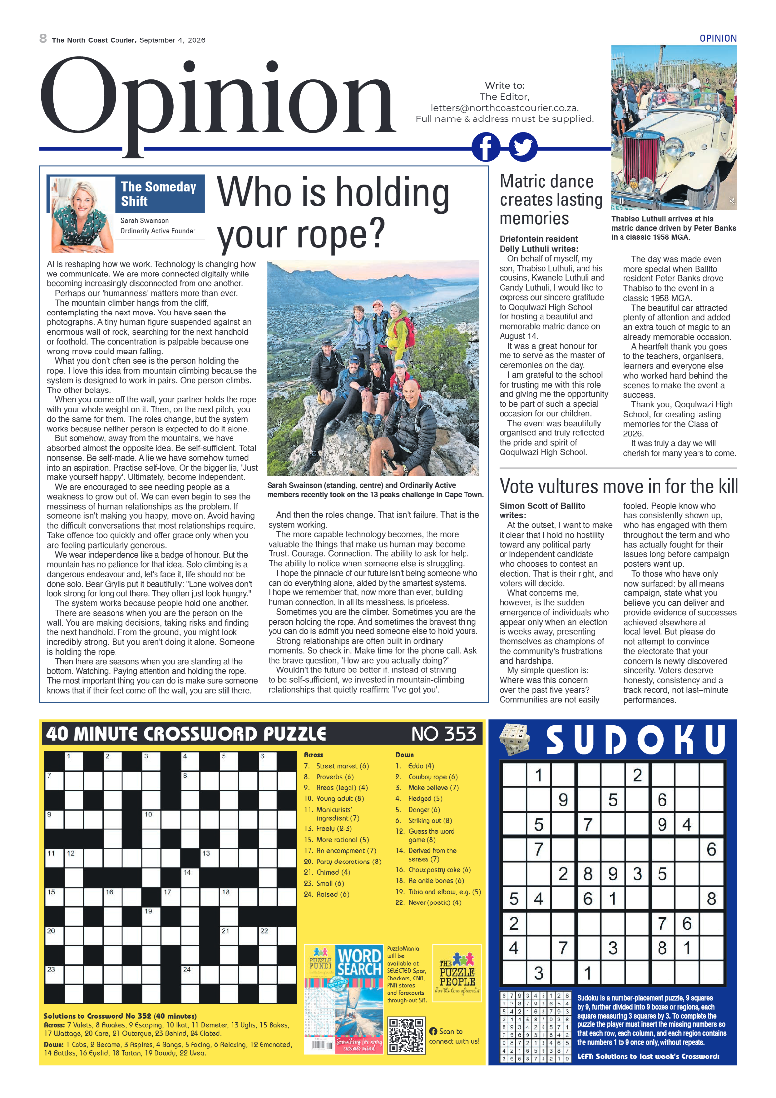 The North Coast Courier – 04 September 2026 page 8