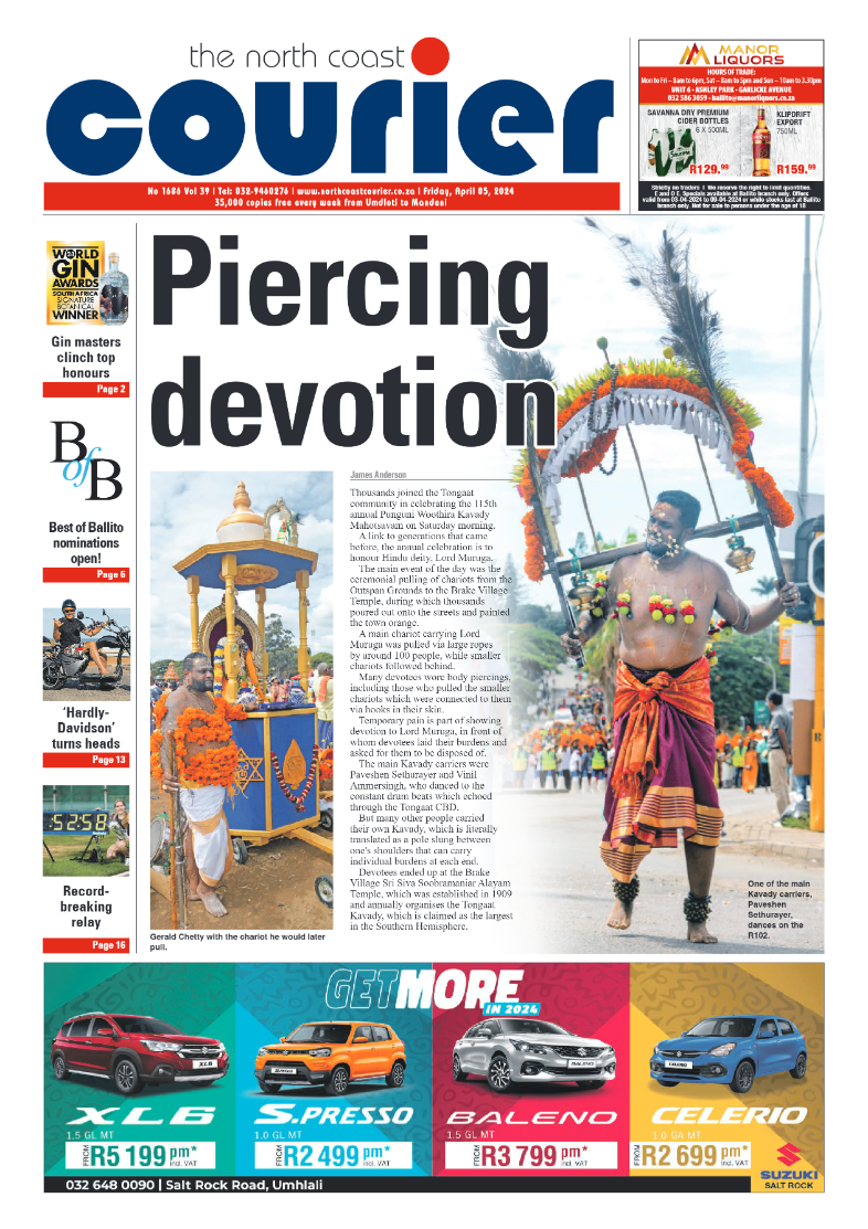 The North Coast Courier 05 April 2024 page 1