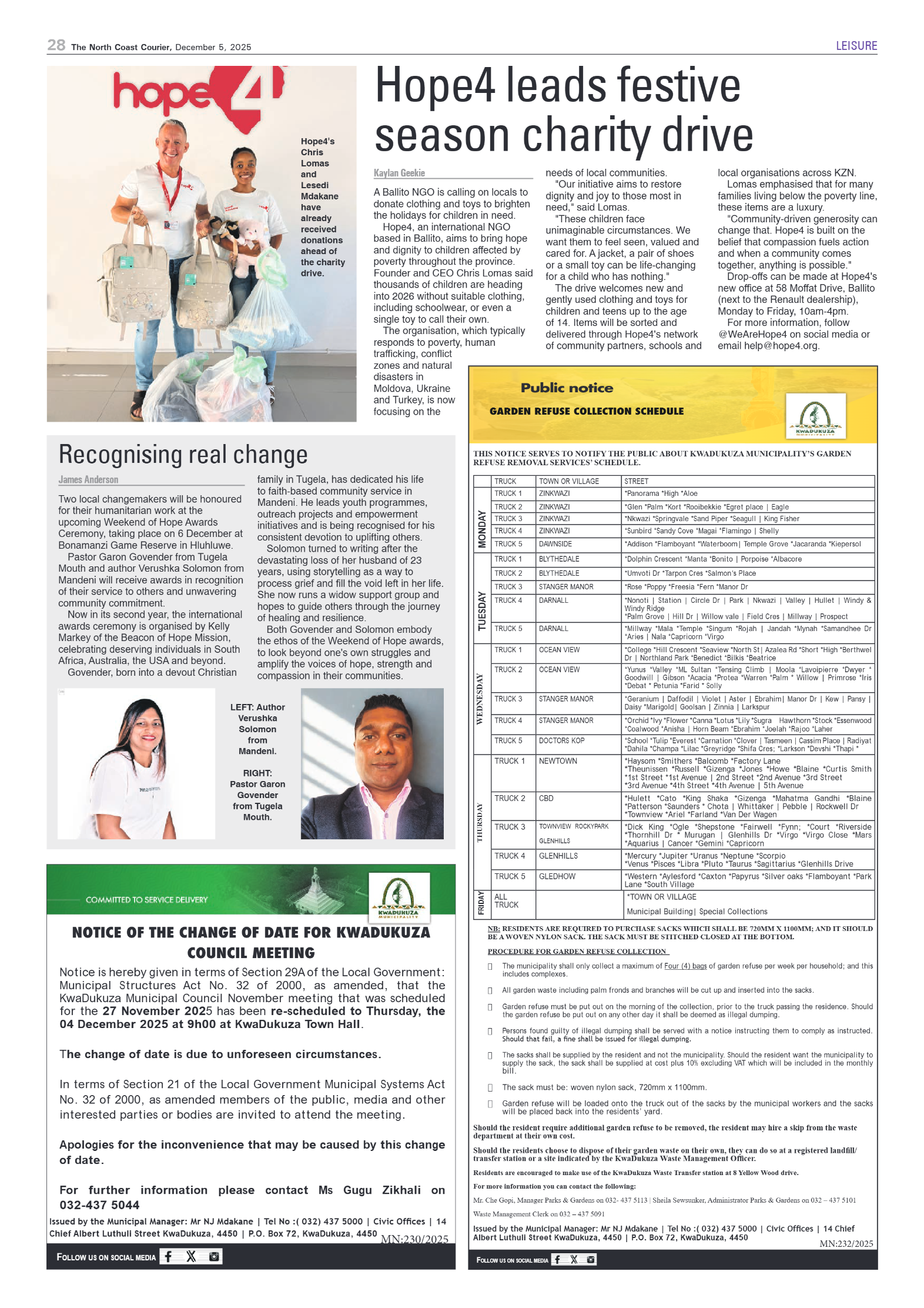 The North Coast Courier – 05 December 2025 page 28