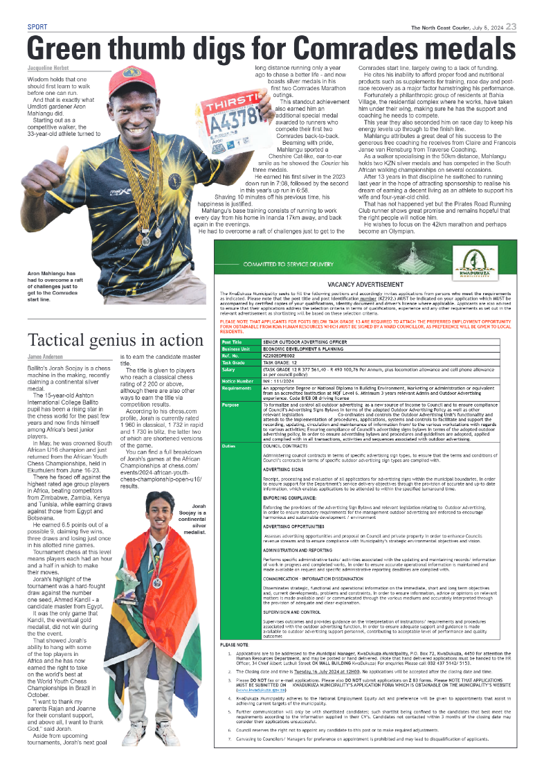 The North Coast Courier – 05 July 2024 page 23