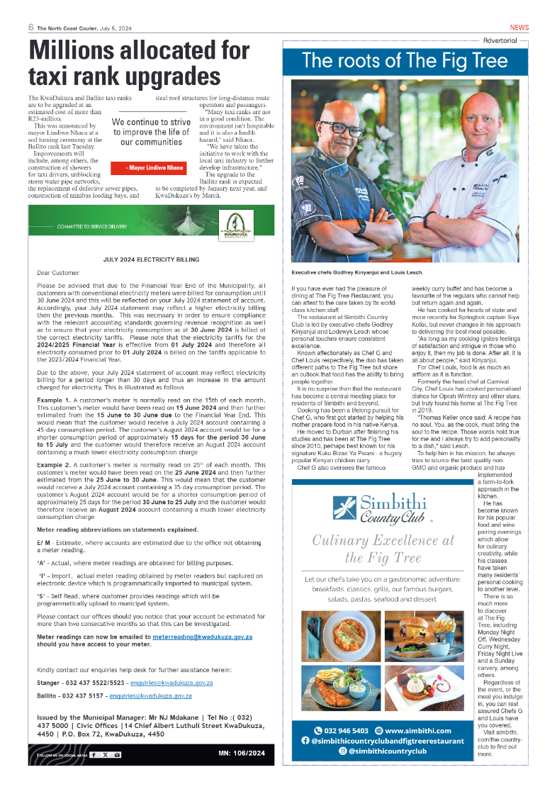 The North Coast Courier – 05 July 2024 page 6