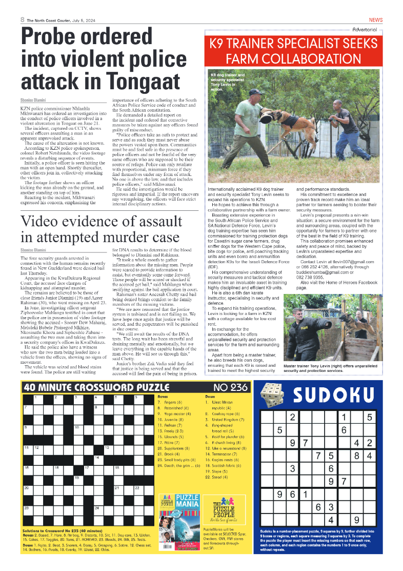 The North Coast Courier – 05 July 2024 page 8
