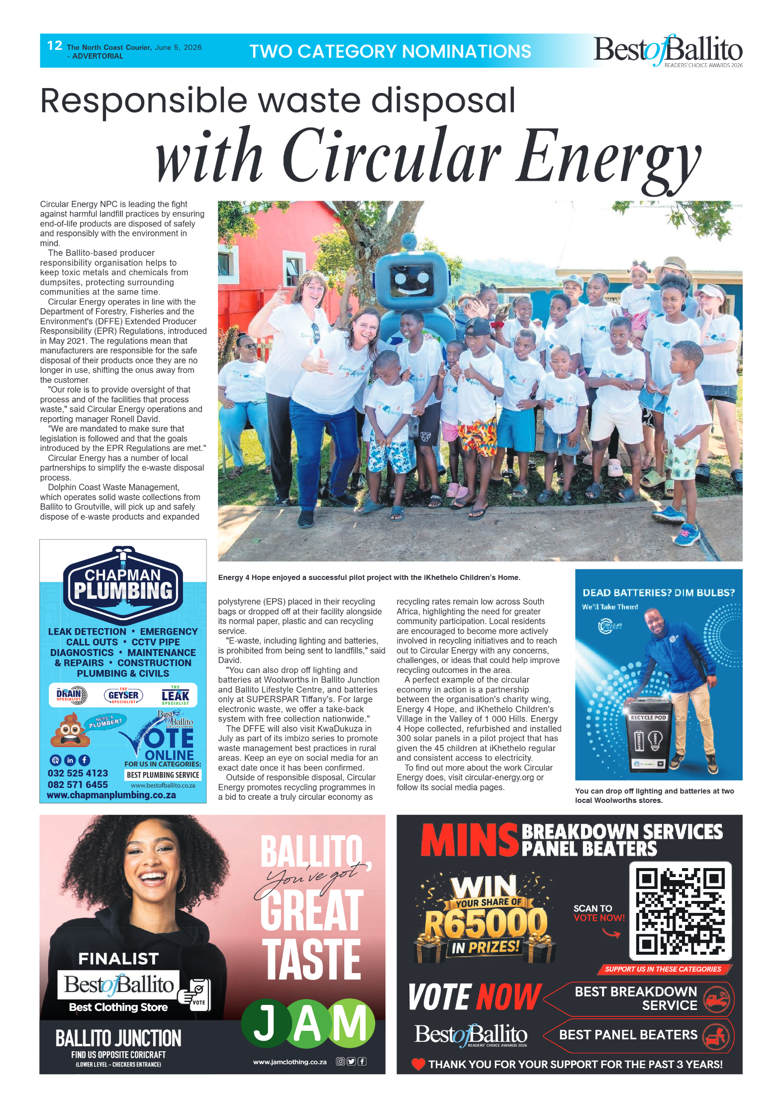 The North Coast Courier – 05 June 2026 page 12