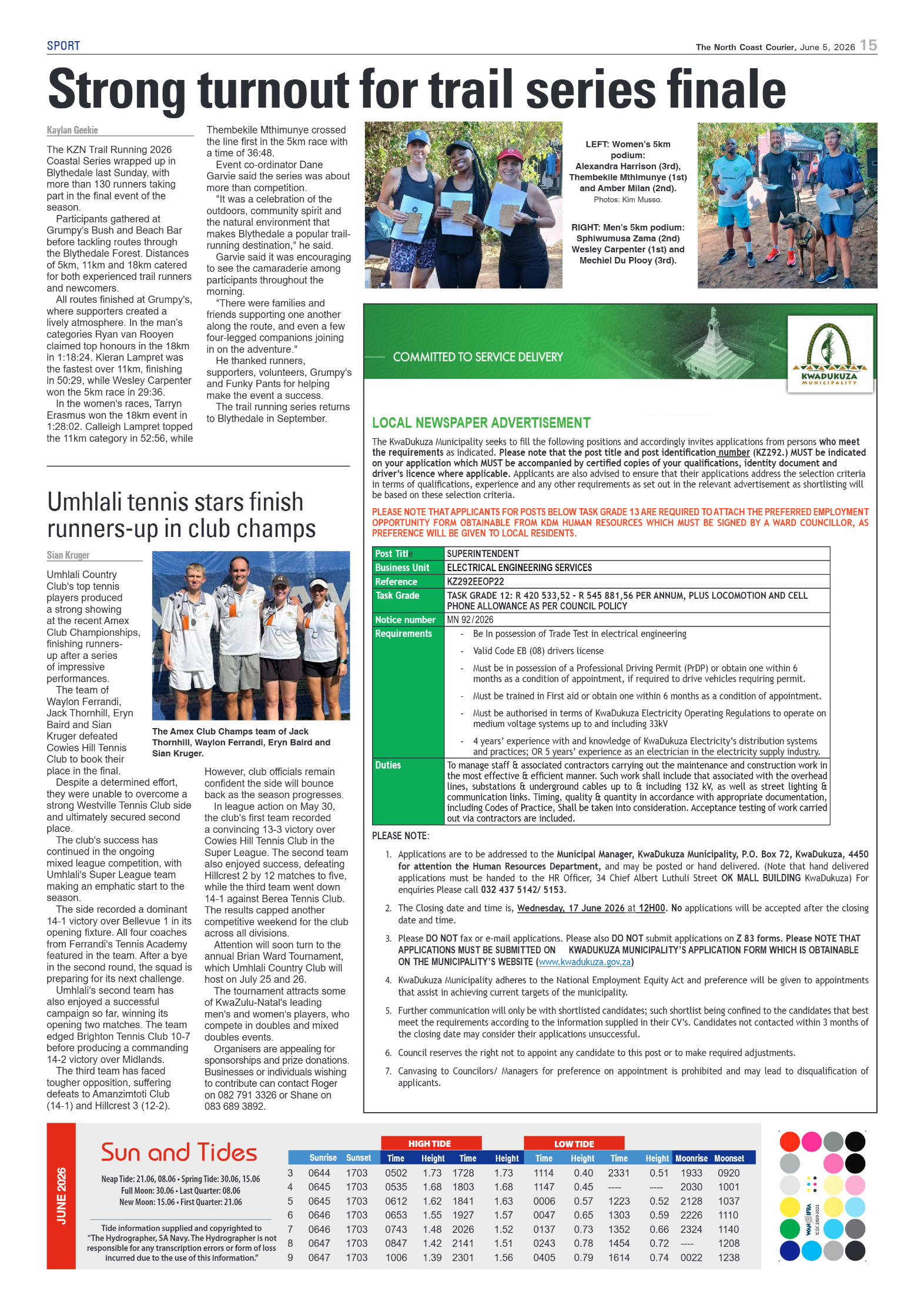 The North Coast Courier – 05 June 2026 page 15